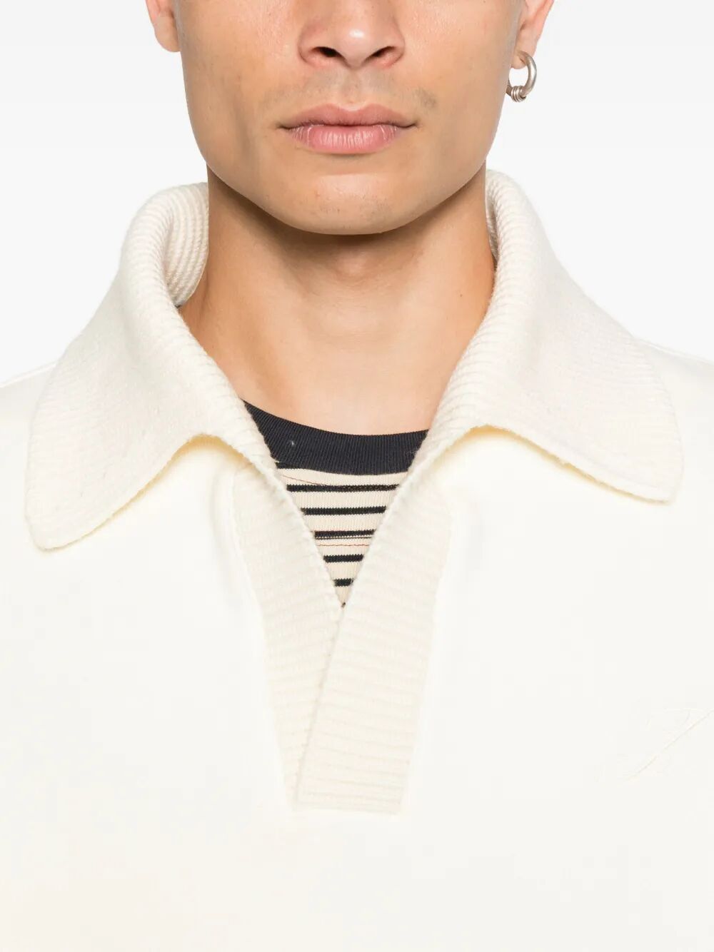 JACQUEMUS Long Sleeve Polo Shirt - Casual Elegance