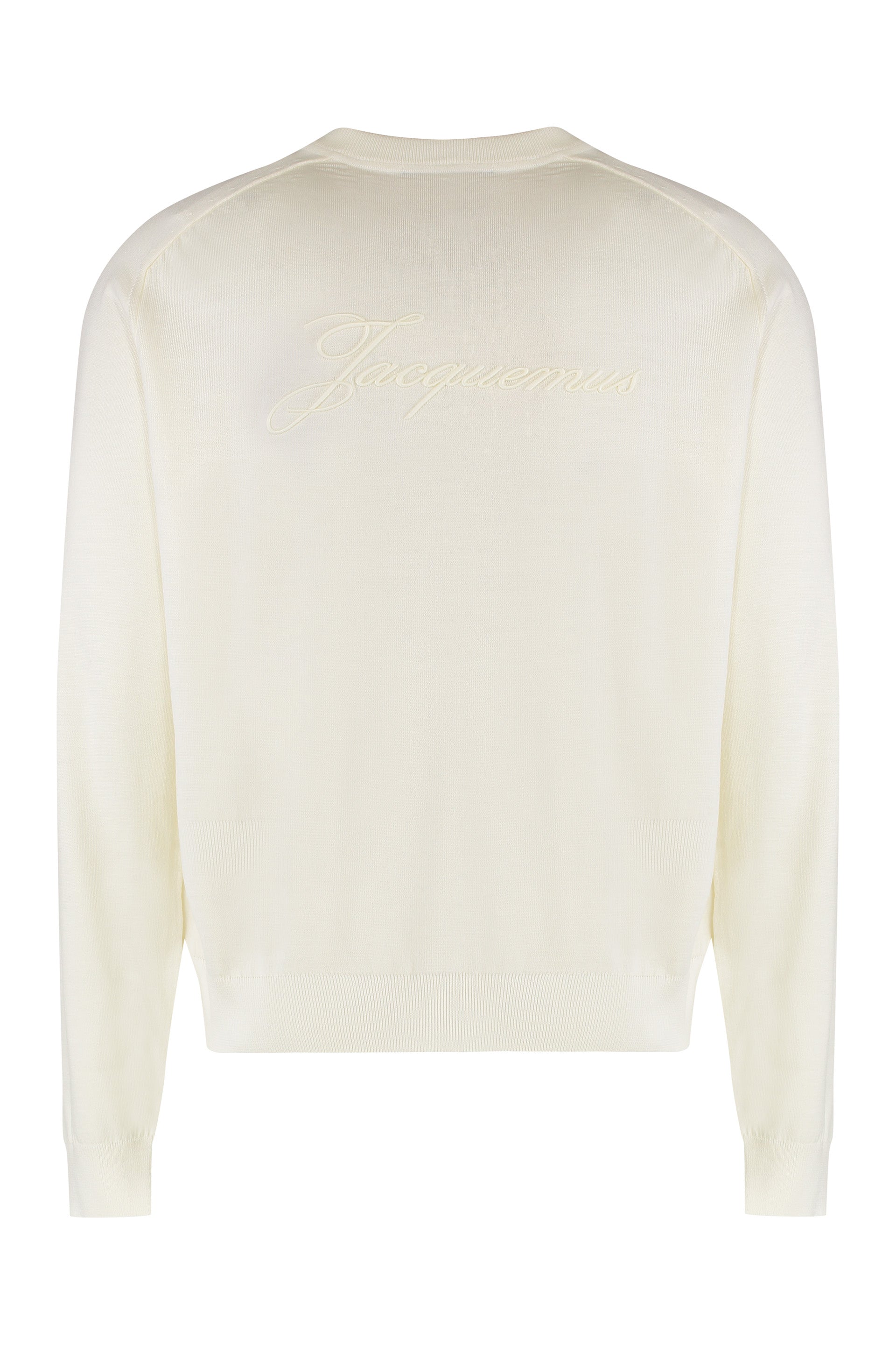 JACQUEMUS Round Neck Merino Wool Sweater for Men