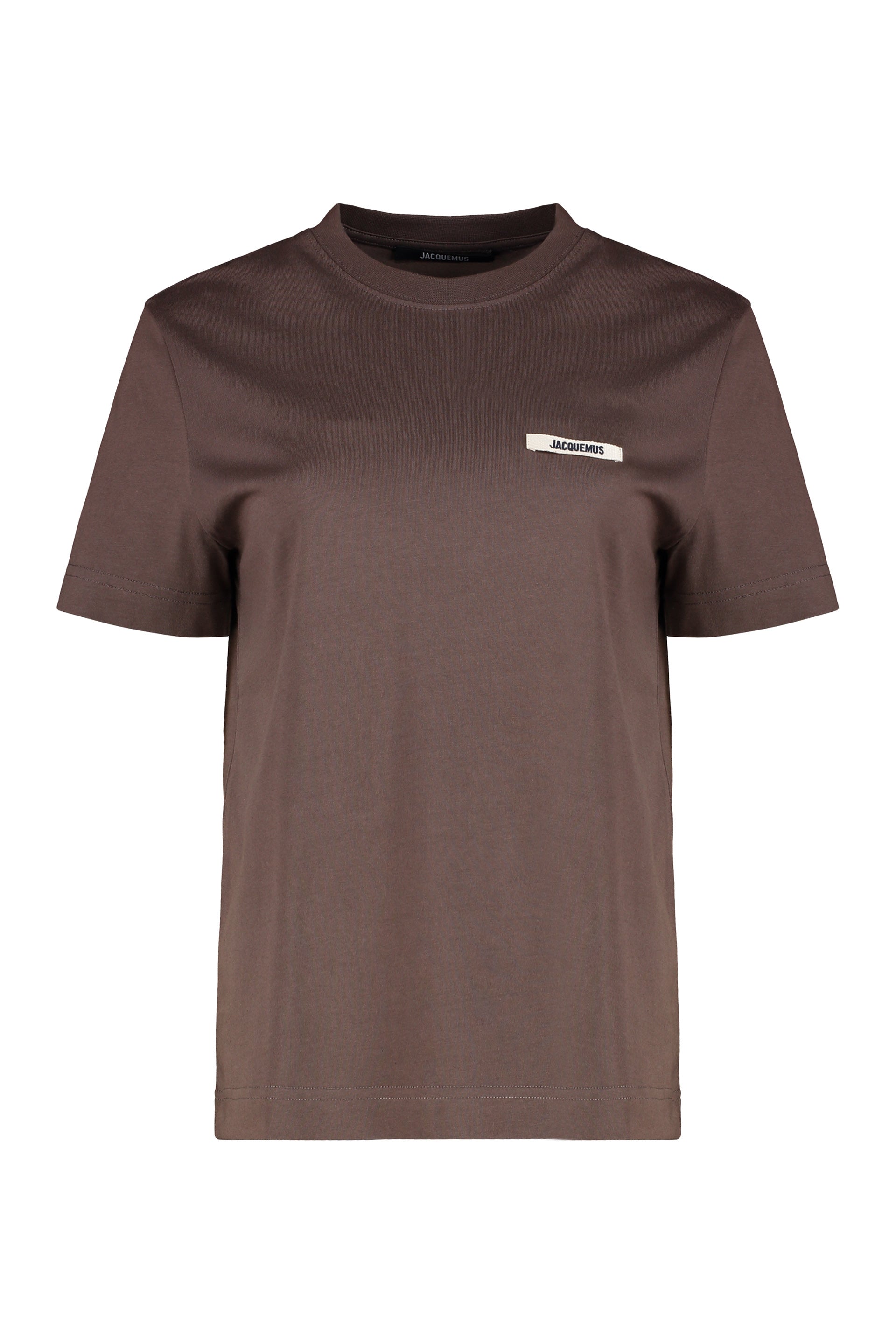 JACQUEMUS Classic Crew Neck Tee with Logo Patch