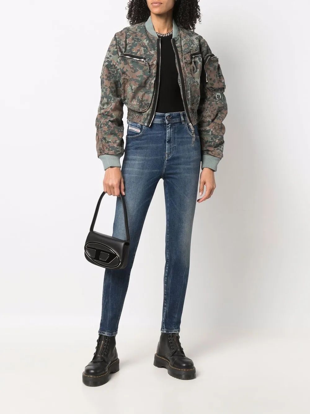 DIESEL Mini Leather Shoulder Handbag