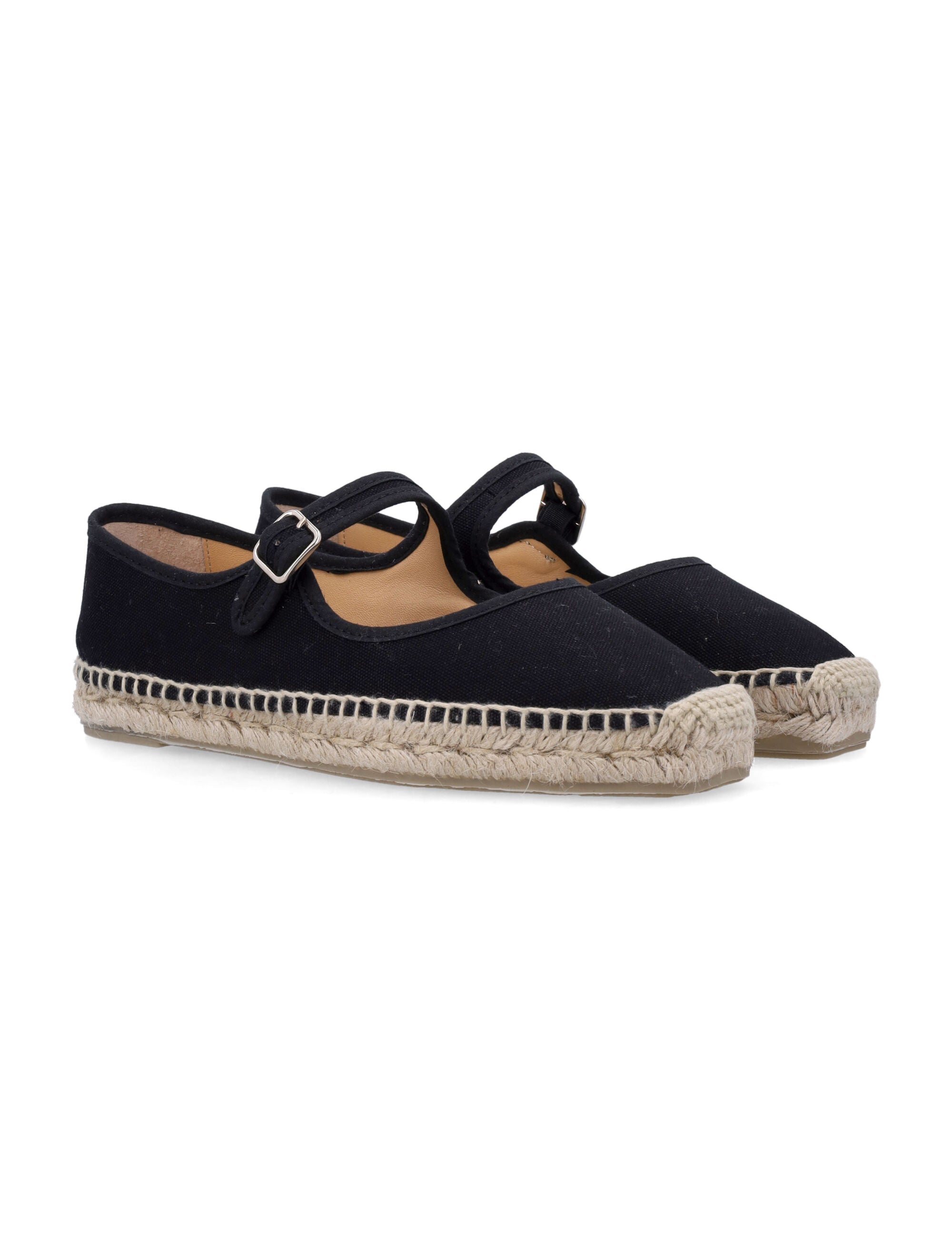 CASTAÑER Classic Mary-Jane Style Flat Espadrille