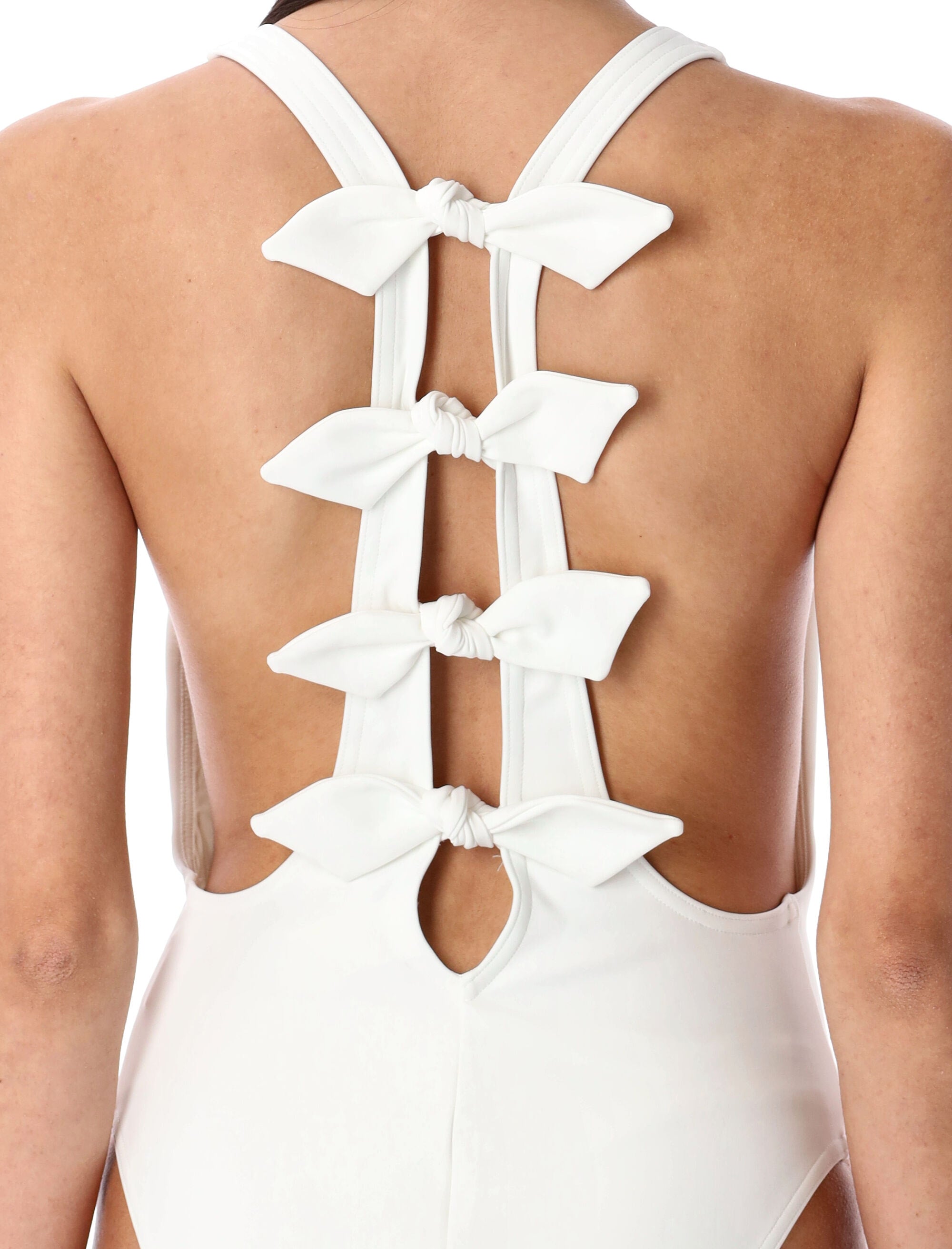 ZIMMERMANN Scoop Neck Bow One-Piece Women's Swimsuit