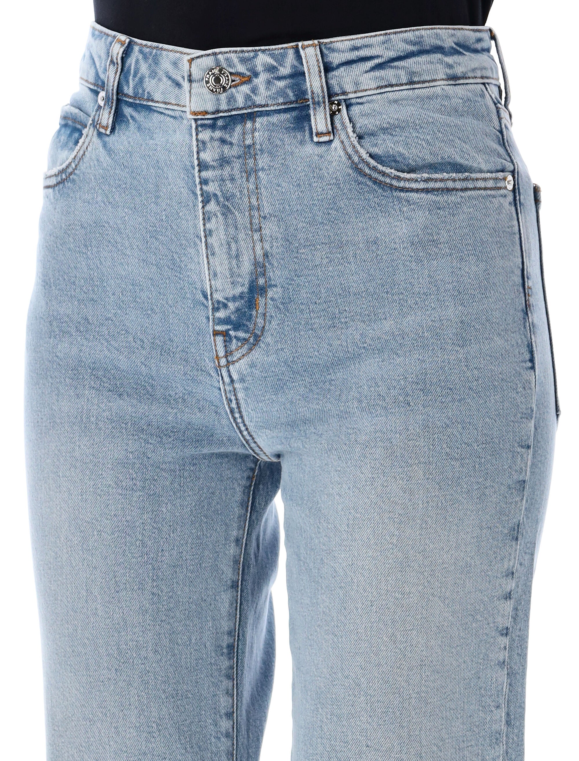 FRAME High-Rise Straight Leg Jeans - Size 26