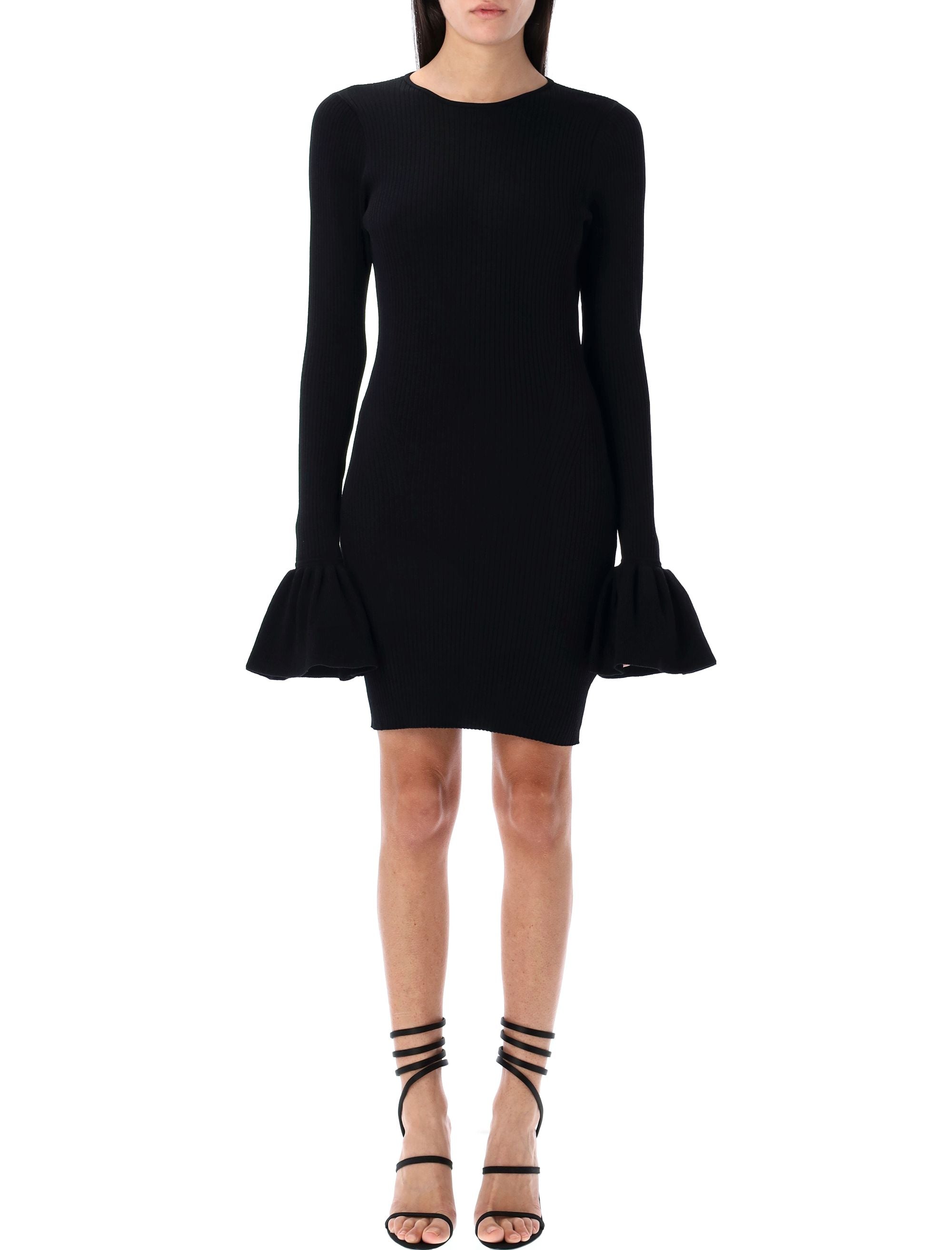 ROTATE BIRGERCHRISTENSEN Chic Knit Mini Cut-Out Dress - Size 34