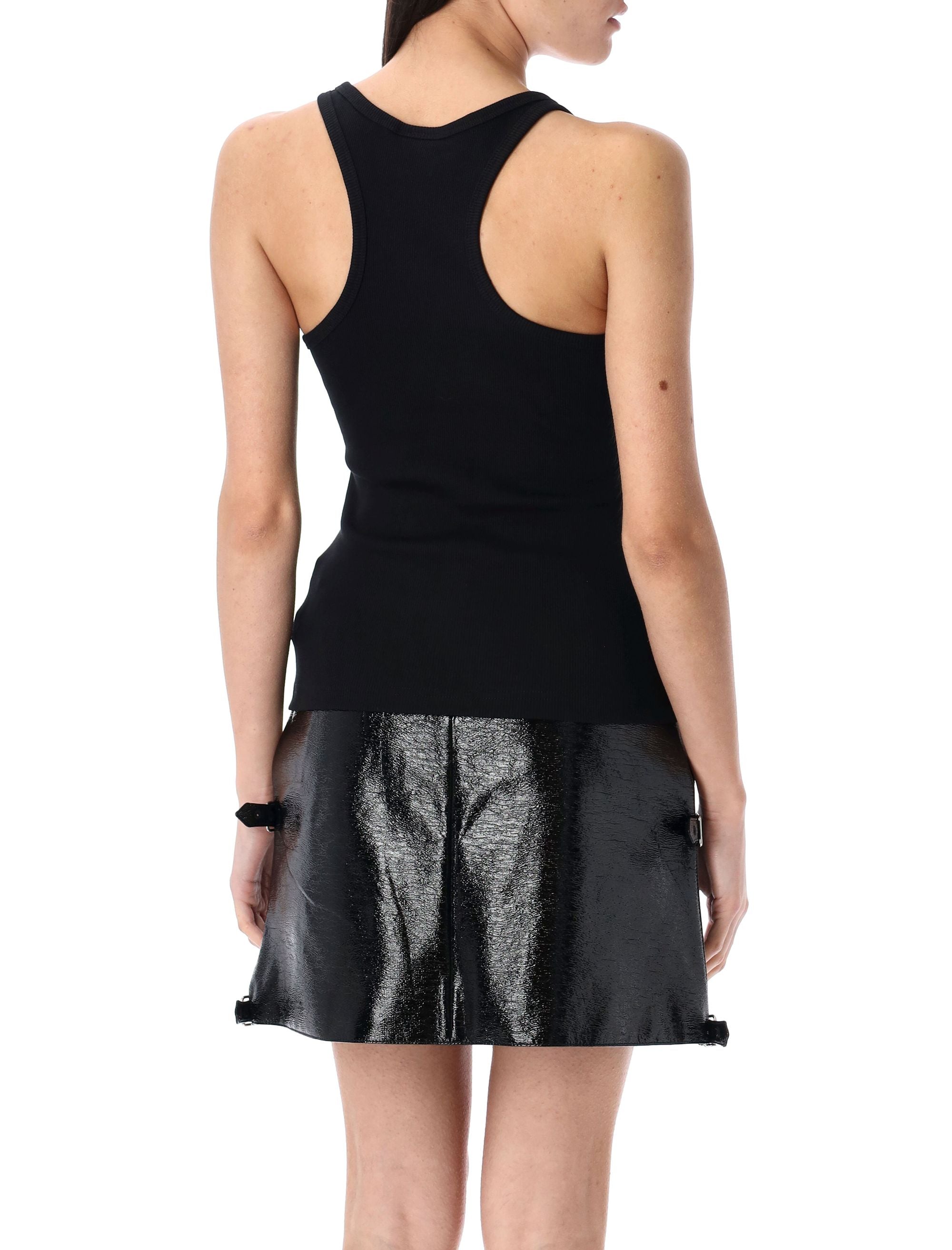 COURREGÈS 90s Ribbed Mini Tank Top