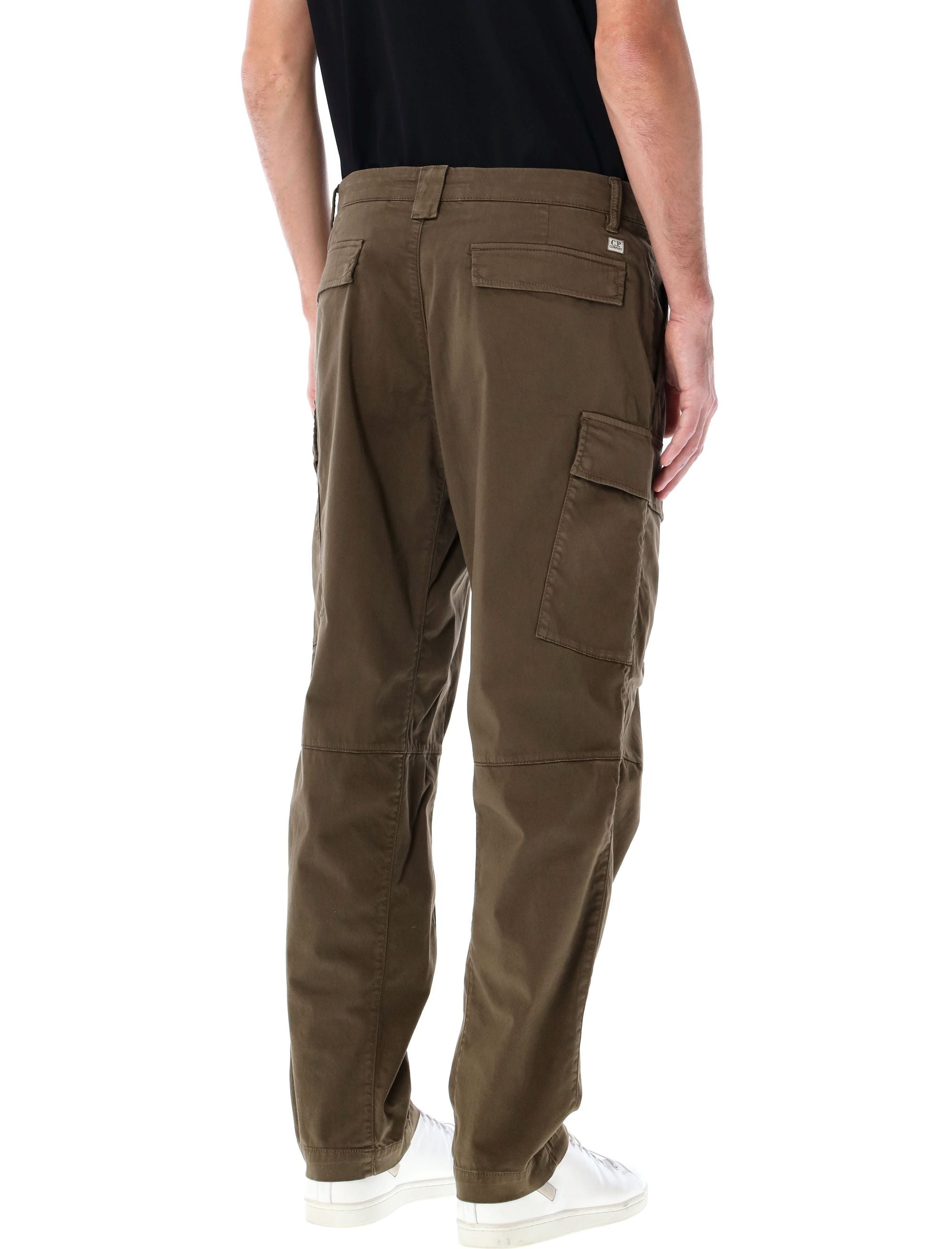 C.P.COMPANY Men's Stretch Sateen Loose Cargo Pants - Size 50