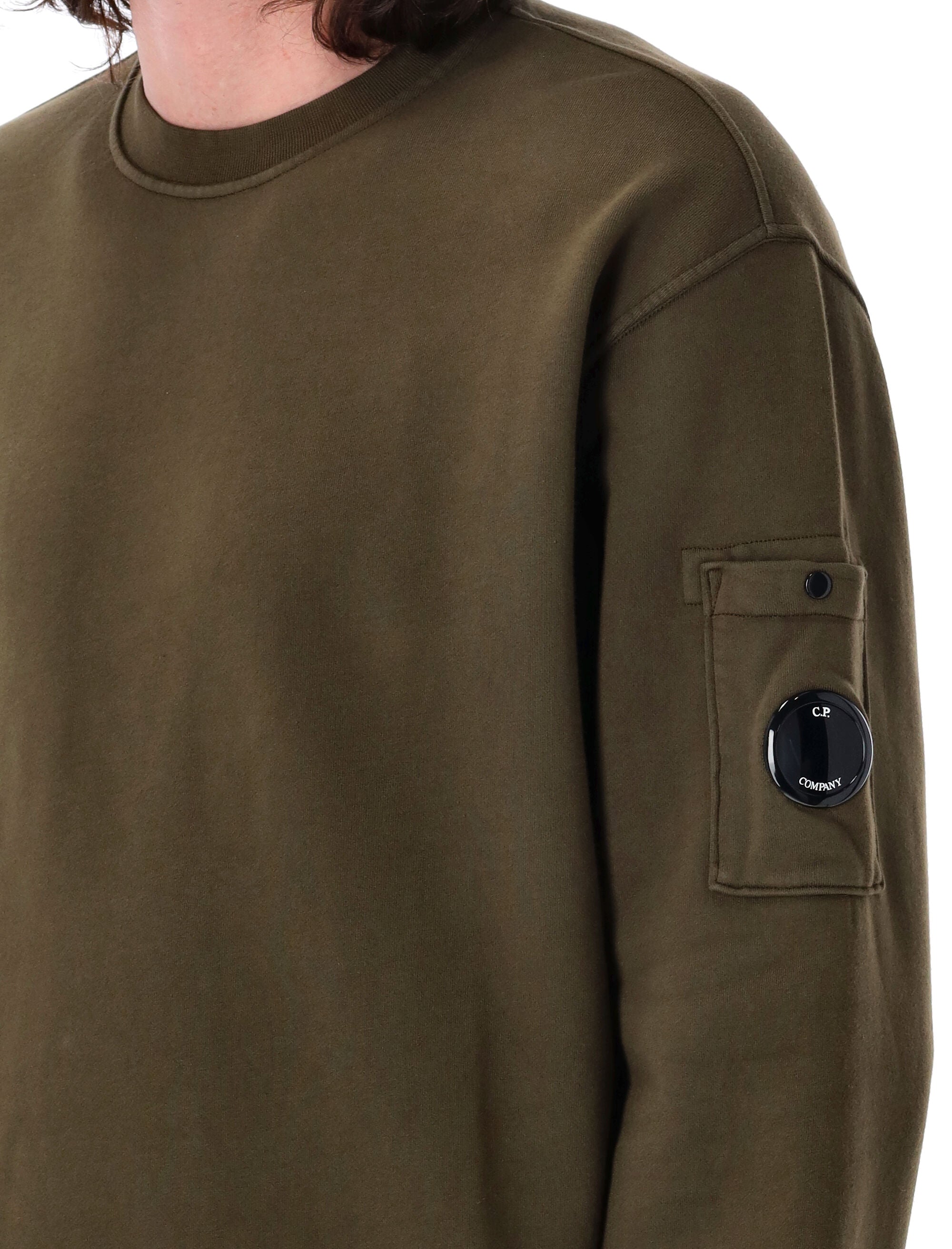 C.P.COMPANY Men's Fleece Lens Sweatshirt - Regular Fit