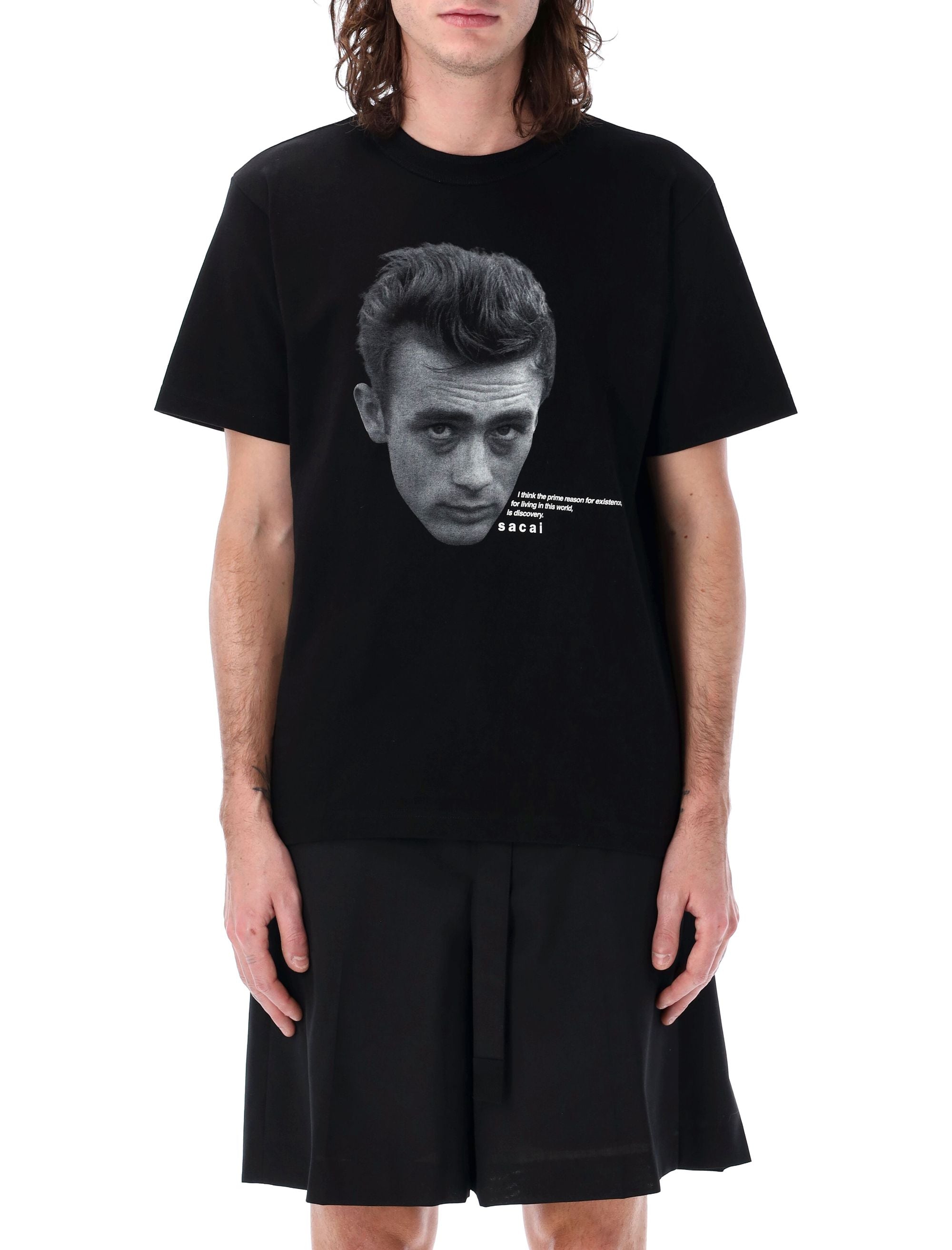 SACAI Loose Fit James Dean Graphic T-Shirt - Size 3