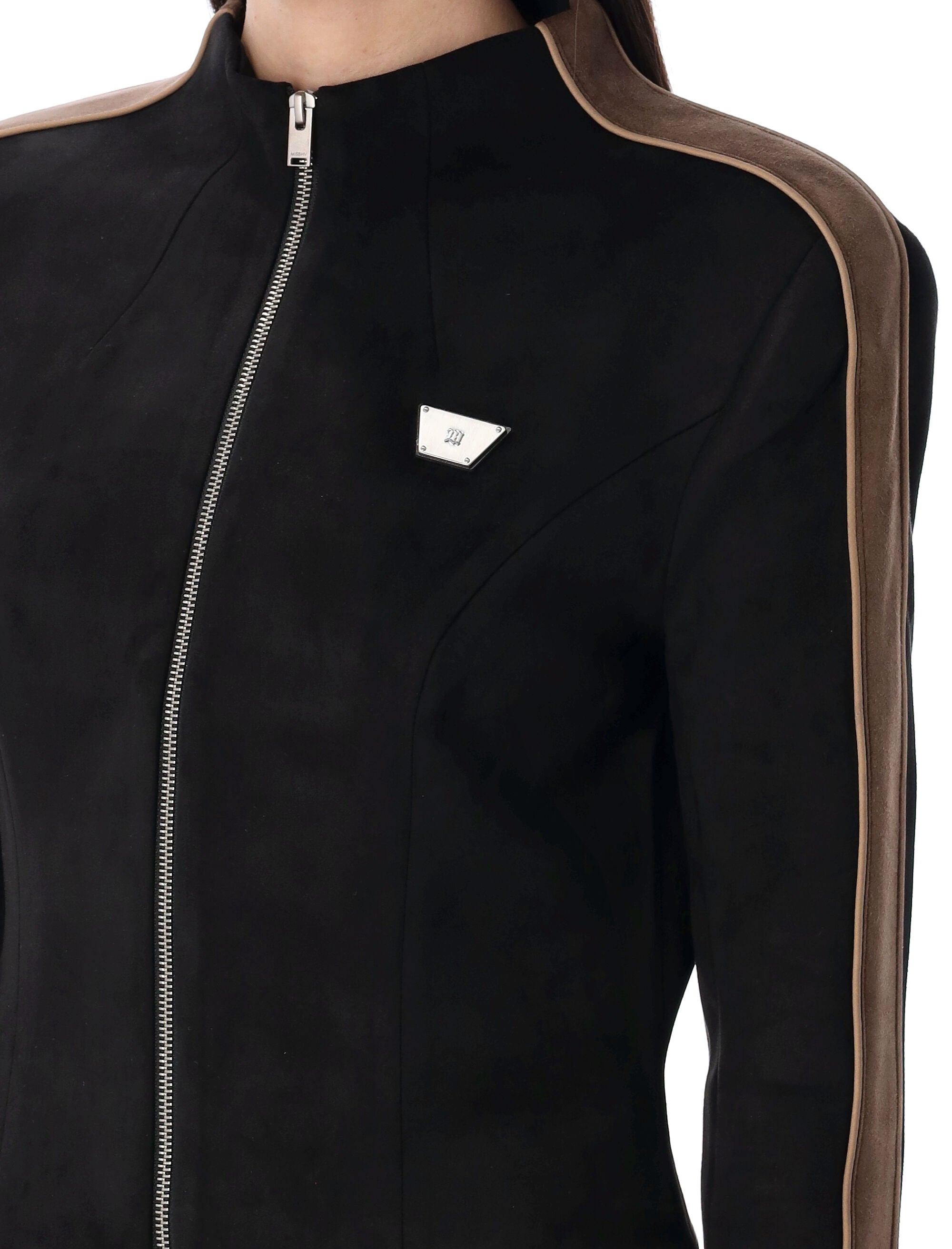 MISBHV Faux Suede Moto Jacket - Slim Fit