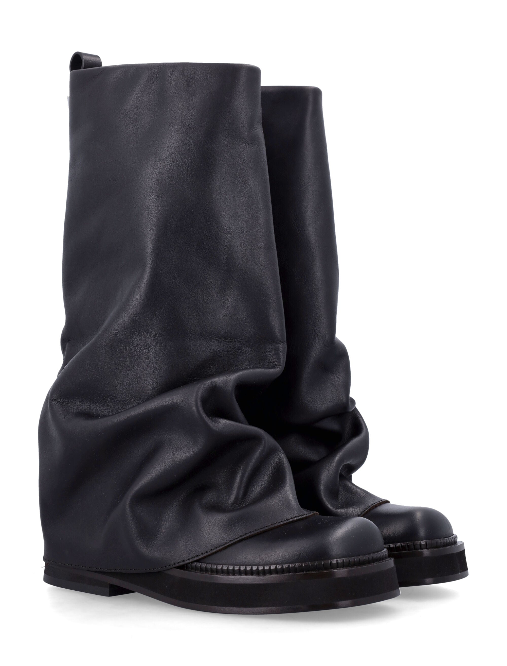 THE ATTICO Robin Square Toe Combat Boots