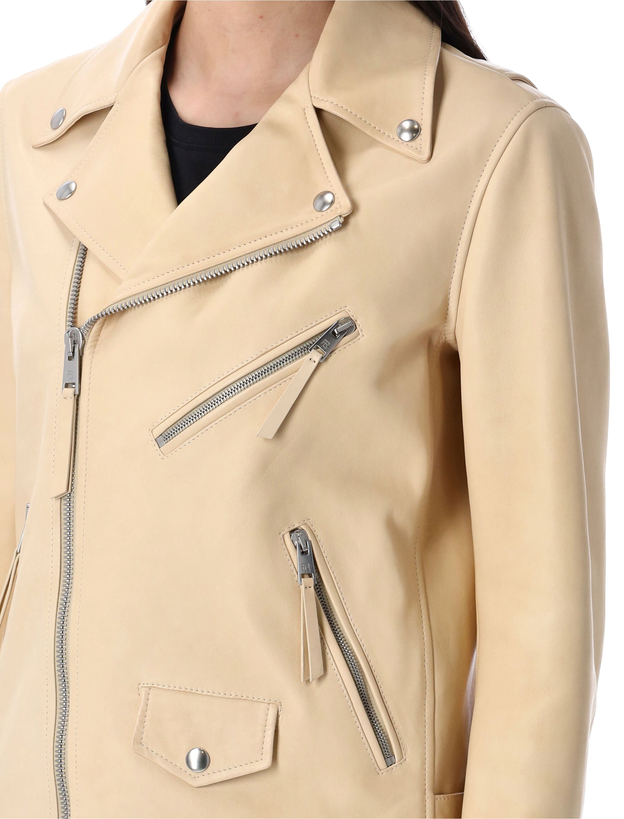 RALPH LAUREN Women's Sheepskin Leather Moto Jacket - Size 4