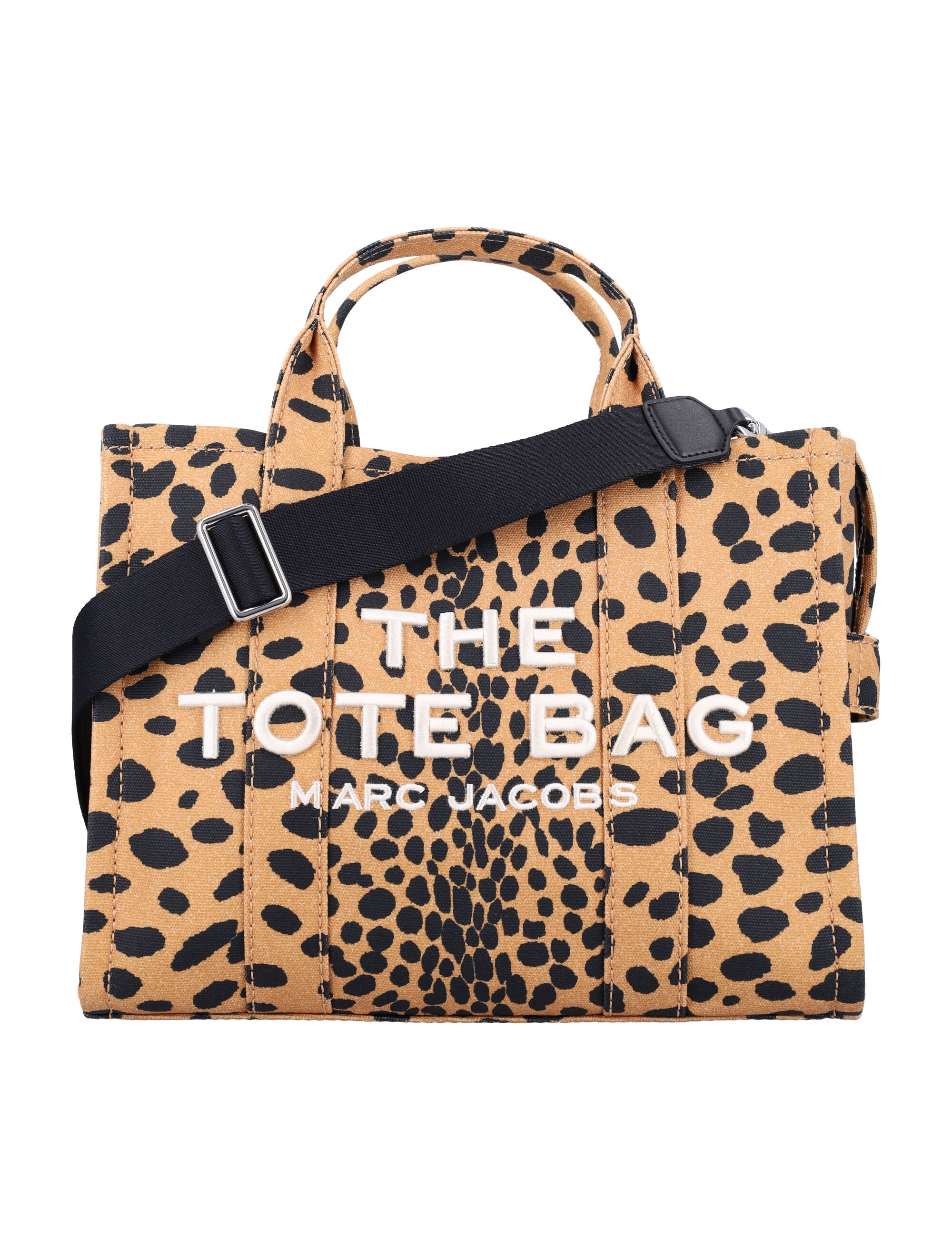 MARC JACOBS The Cheetah Canvas Medium Tote Handbag