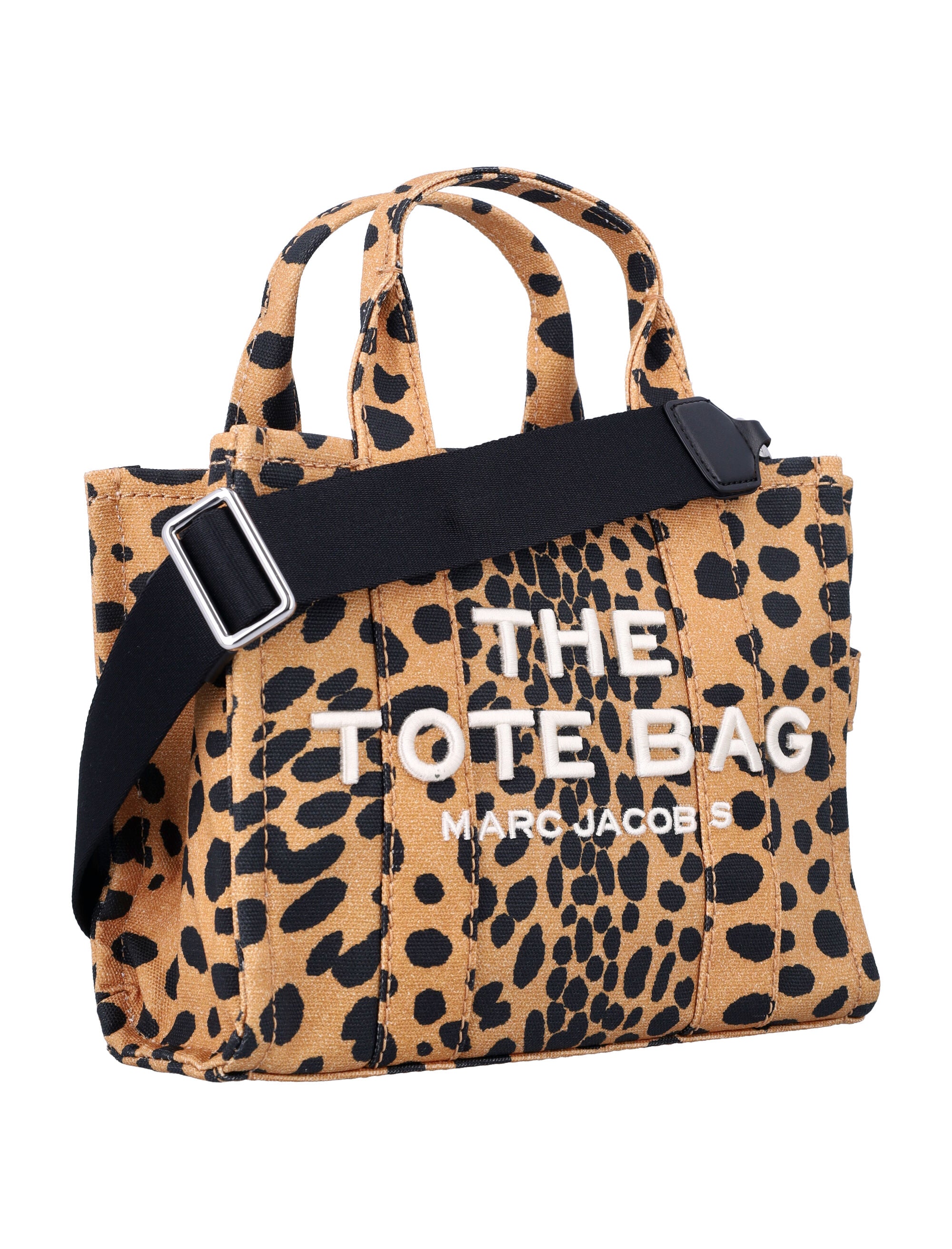 MARC JACOBS Mini Cheetah Canvas Tote Handbag