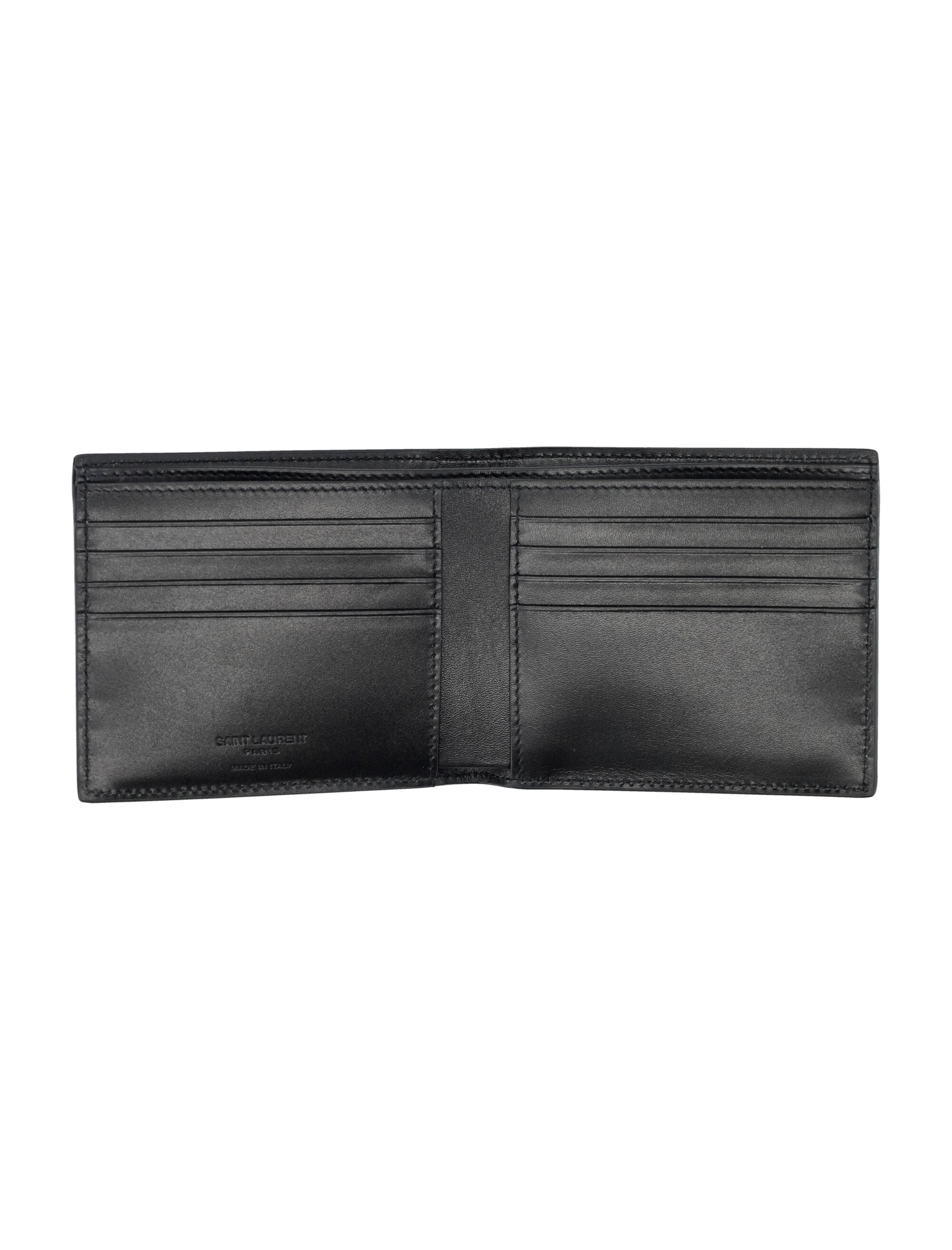 SAINT LAURENT East/West Mini Bi-Fold Wallet - FW25