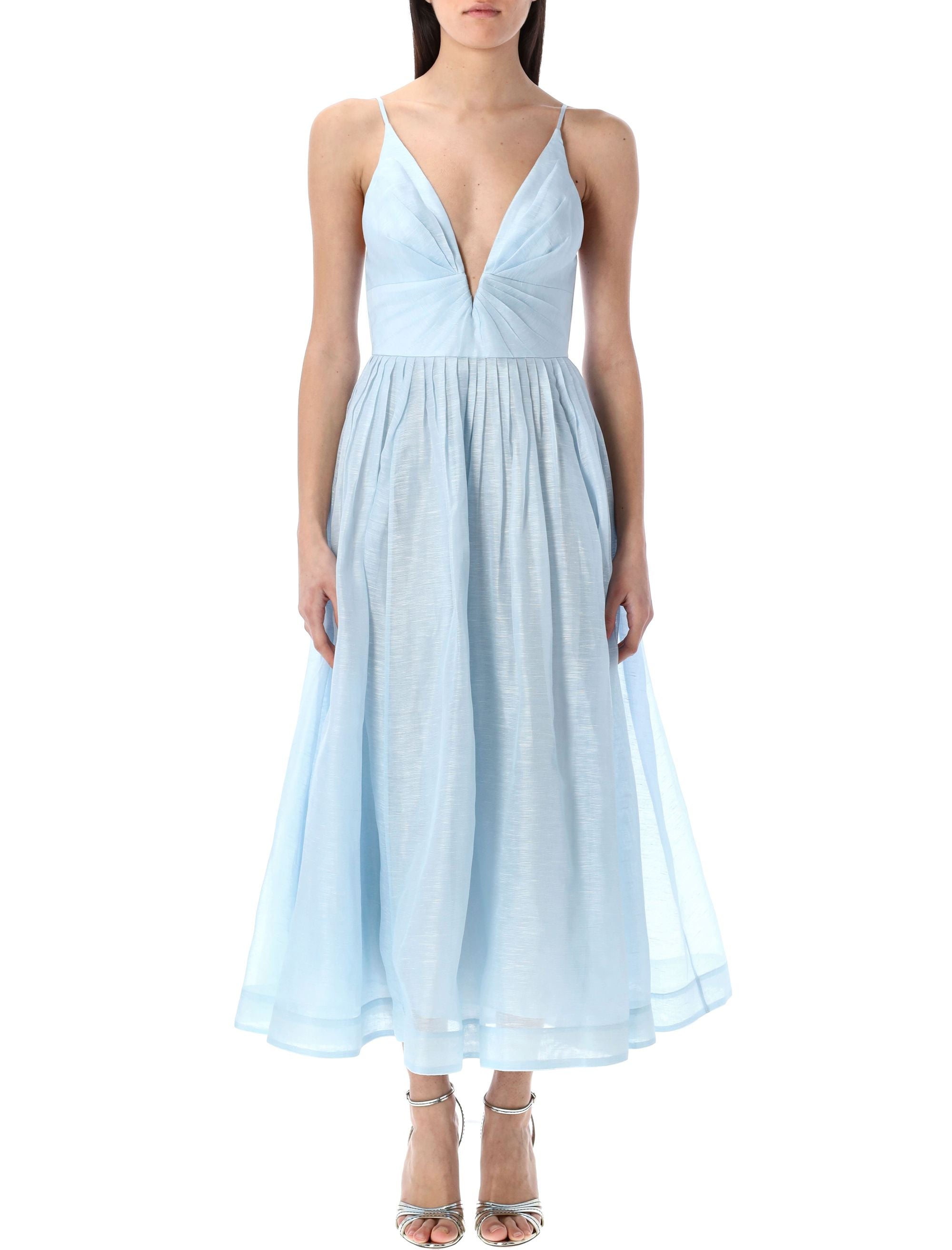 ZIMMERMANN V-Neck Midi Dress