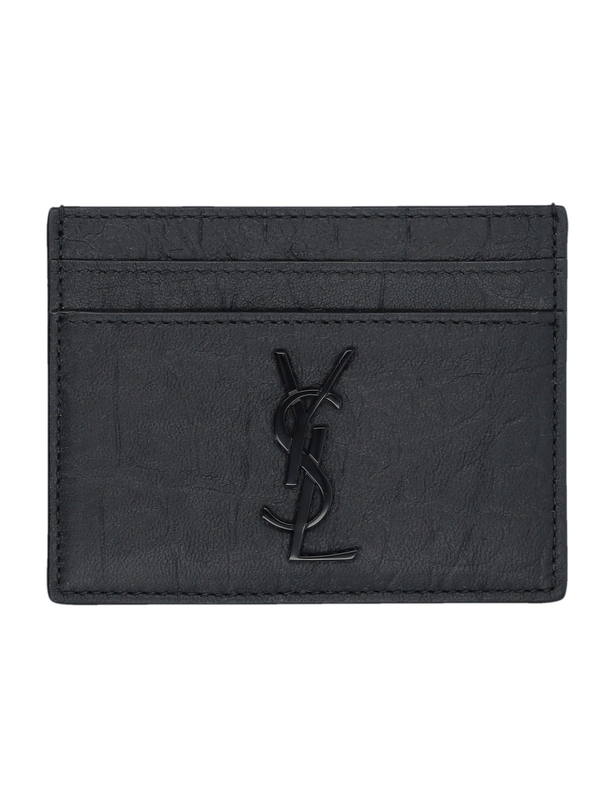 SAINT LAURENT Monogram Mini Credit Card Holder