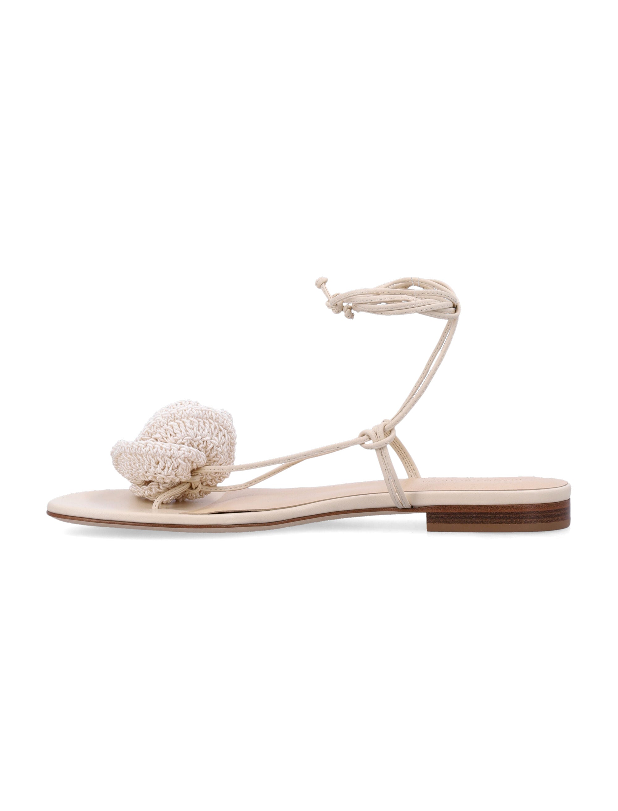 MAGDA BUTRYM Crochet Flower Gladiator Sandals