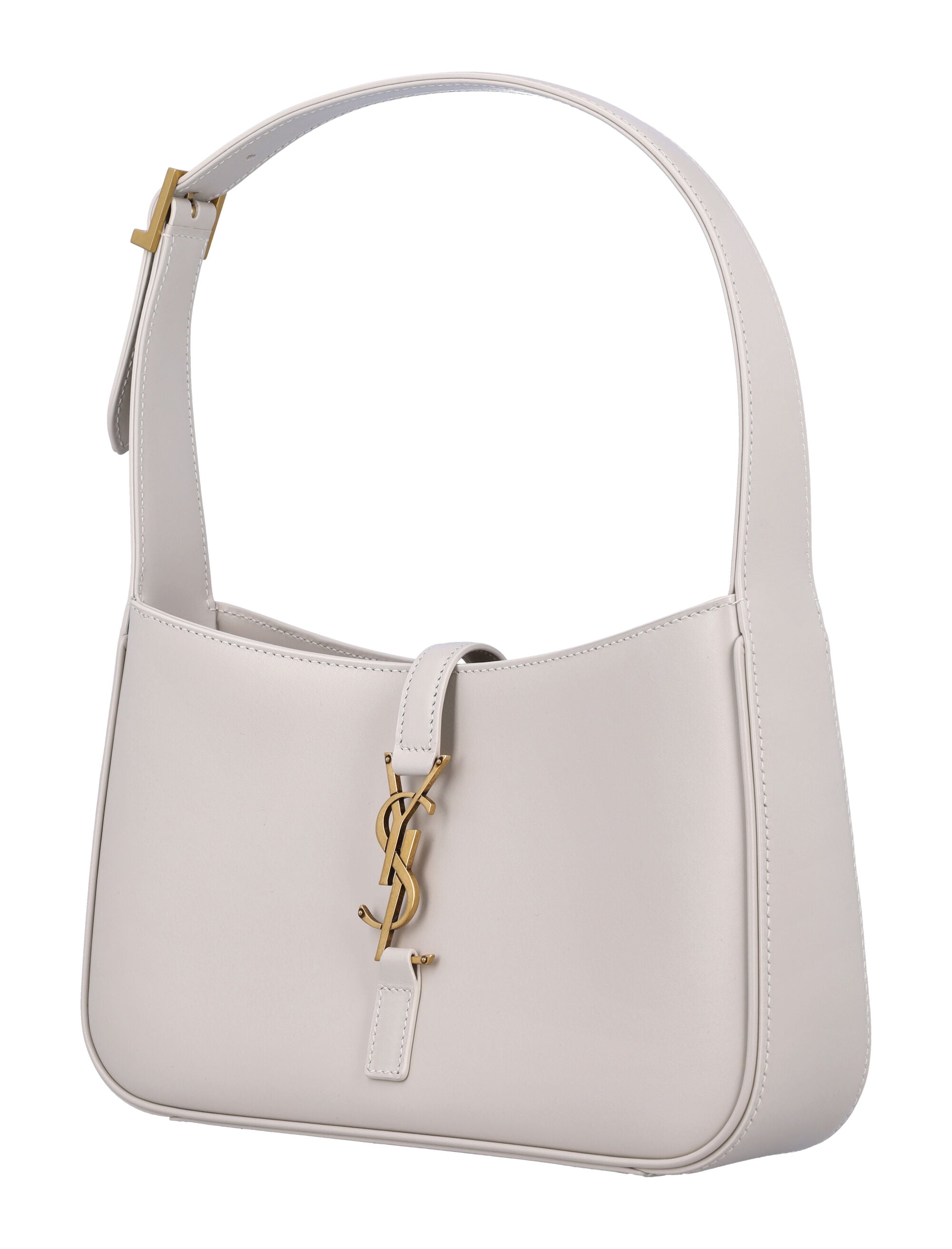 SAINT LAURENT Smooth Leather Mini Hobo Handbag