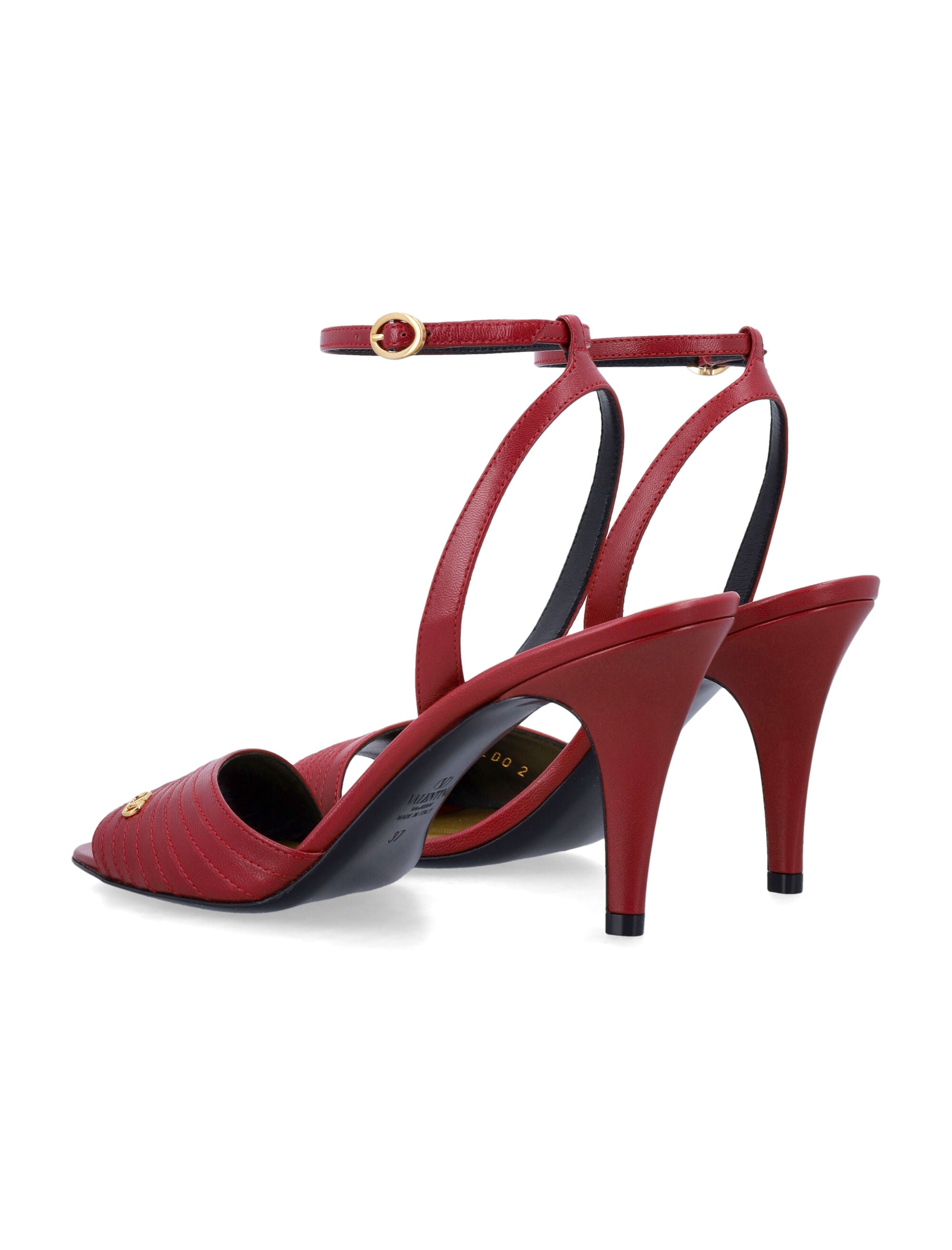 VALENTINO GARAVANI Ladycrush Open Toe Sandal with Adjustable Ankle Strap - 8.5 cm Heel