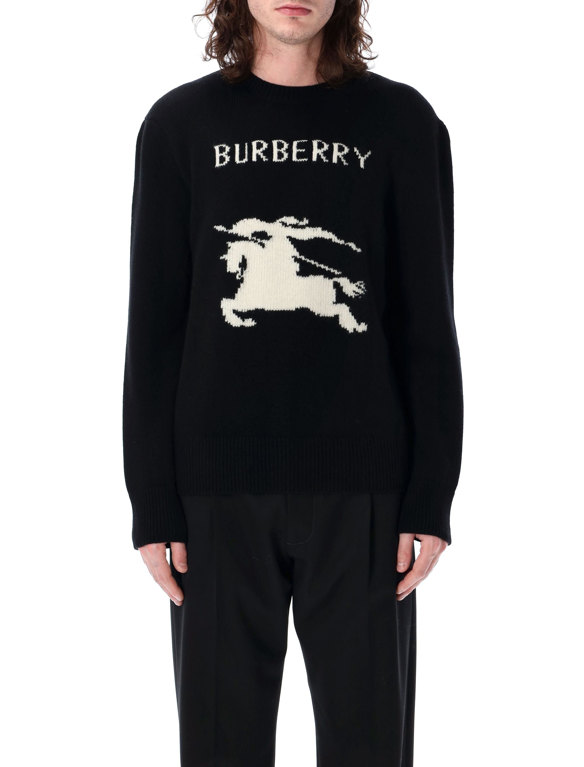 BURBERRY Men's Wool Cashmere Sweater - Regular Fit