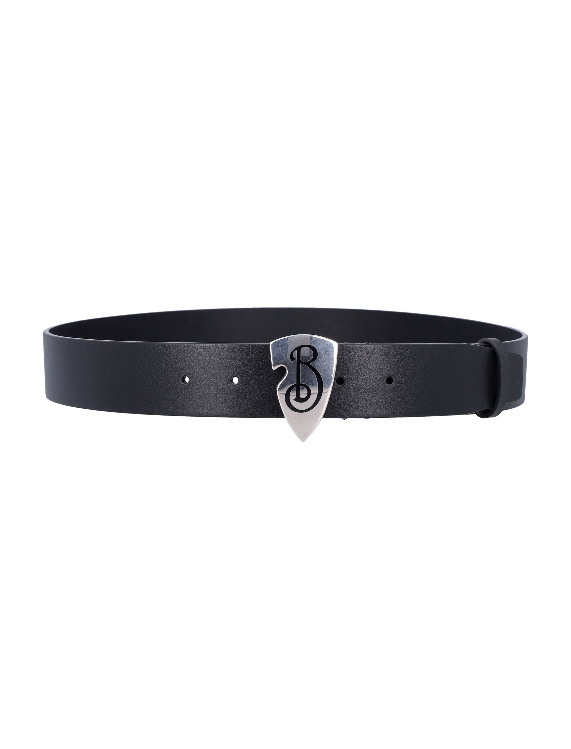 BURBERRY Men's 3.5 cm Leather B Shield Belt