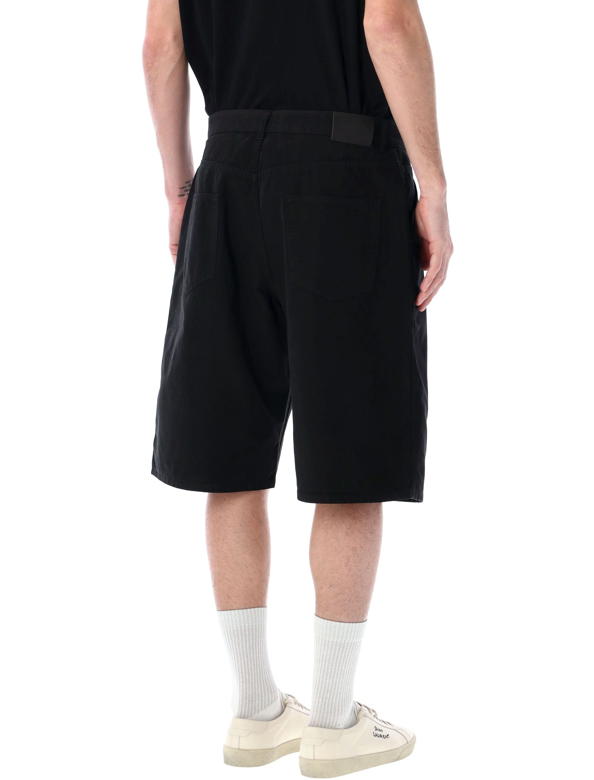 SAINT LAURENT Baggy Bermuda Shorts - Mid-Rise, Size 33
