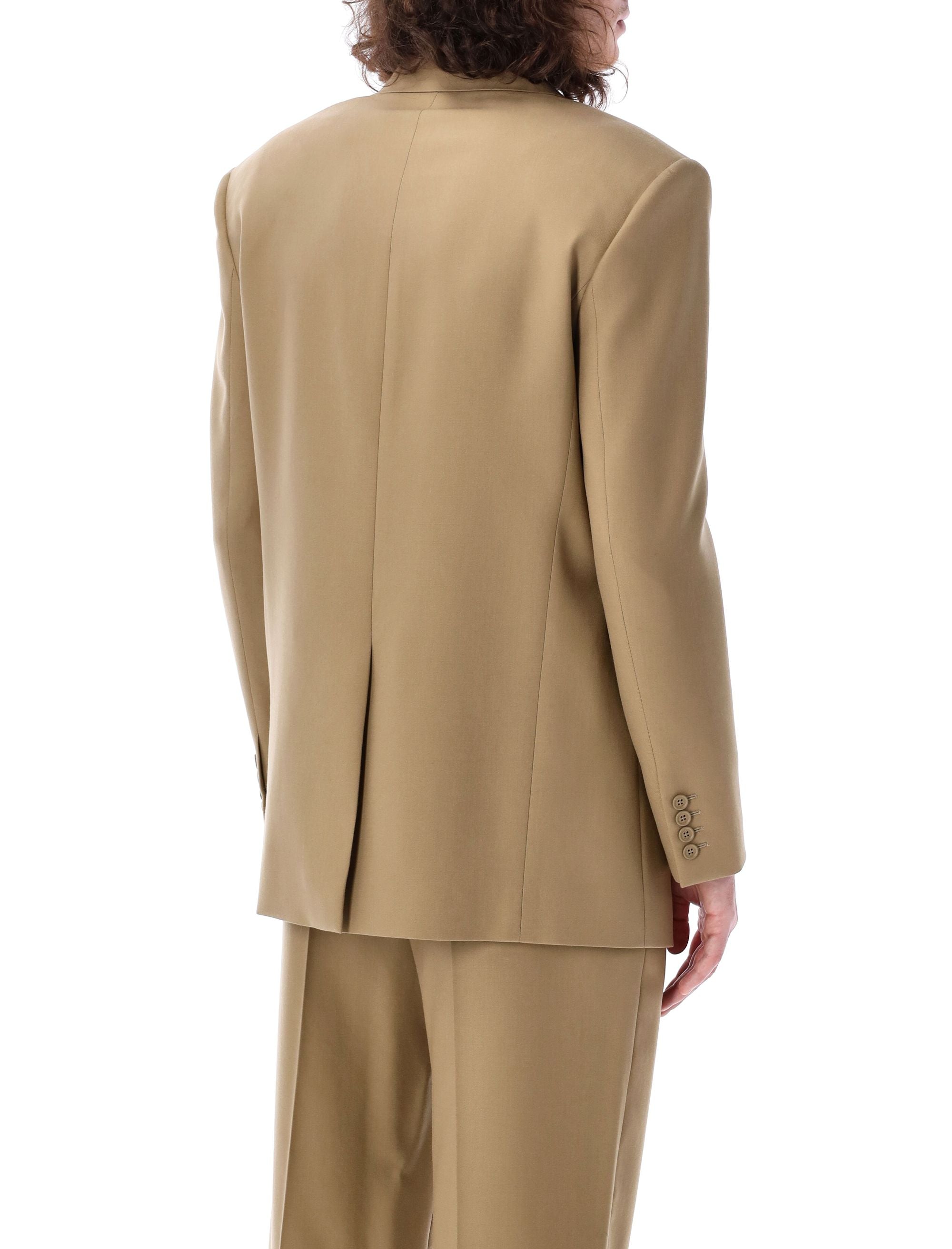 SAINT LAURENT Men's Gabardine Blazer, Size 50