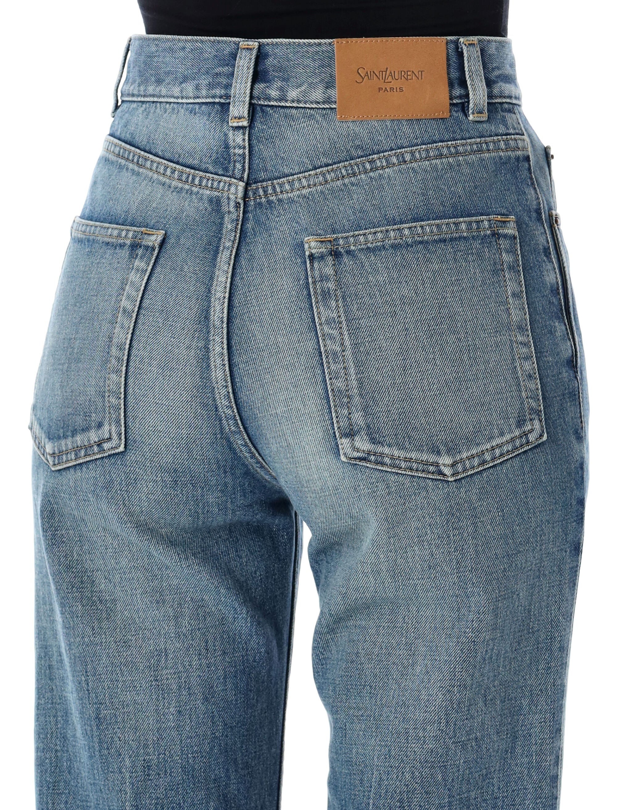 SAINT LAURENT High Rise Flared Boot-Cut Jeans - Size 26