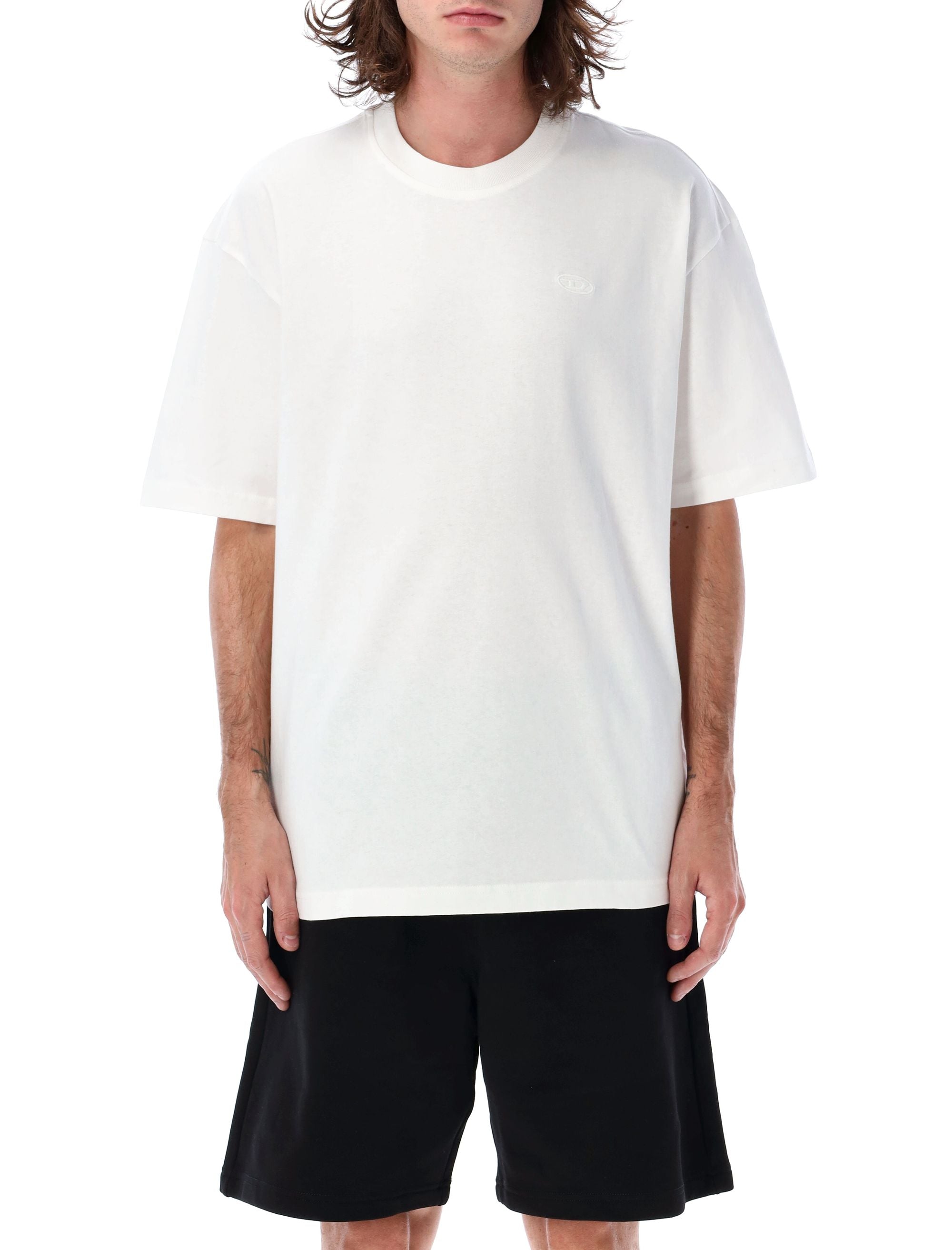 DIESEL Men's Loose Fit Mini Logo T-Shirt - FW25