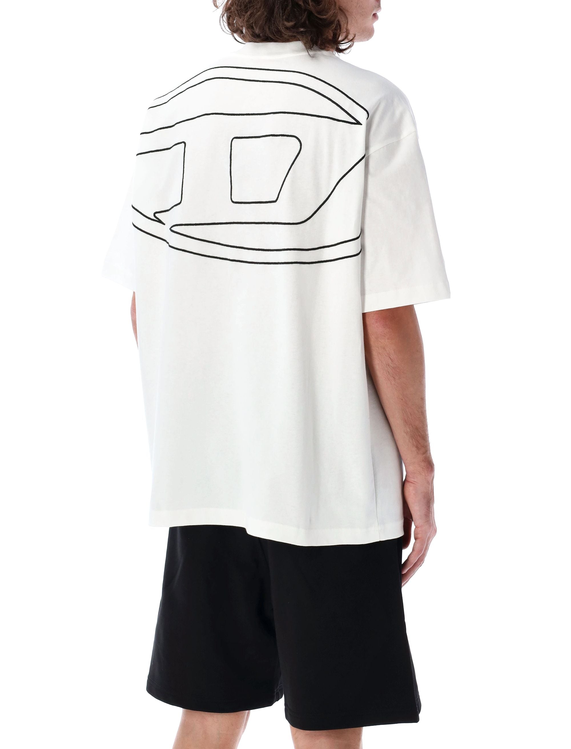 DIESEL Men's Loose Fit Mini Logo T-Shirt - FW25