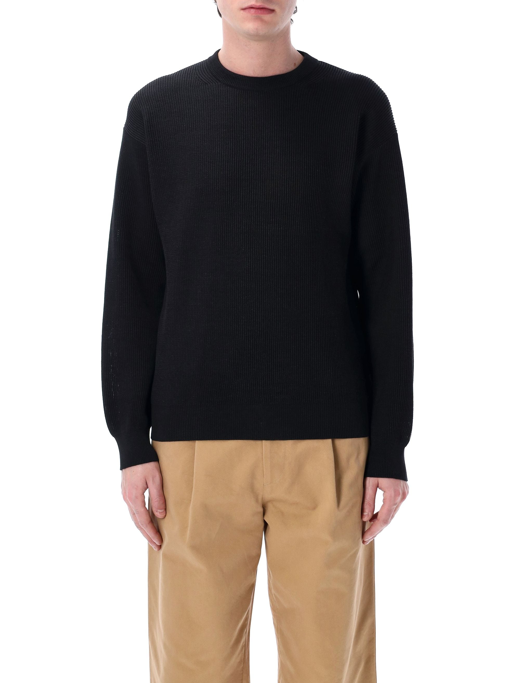 AURALEE Men's Flat Yarn Crew Neck Sweatshirt - Size 4