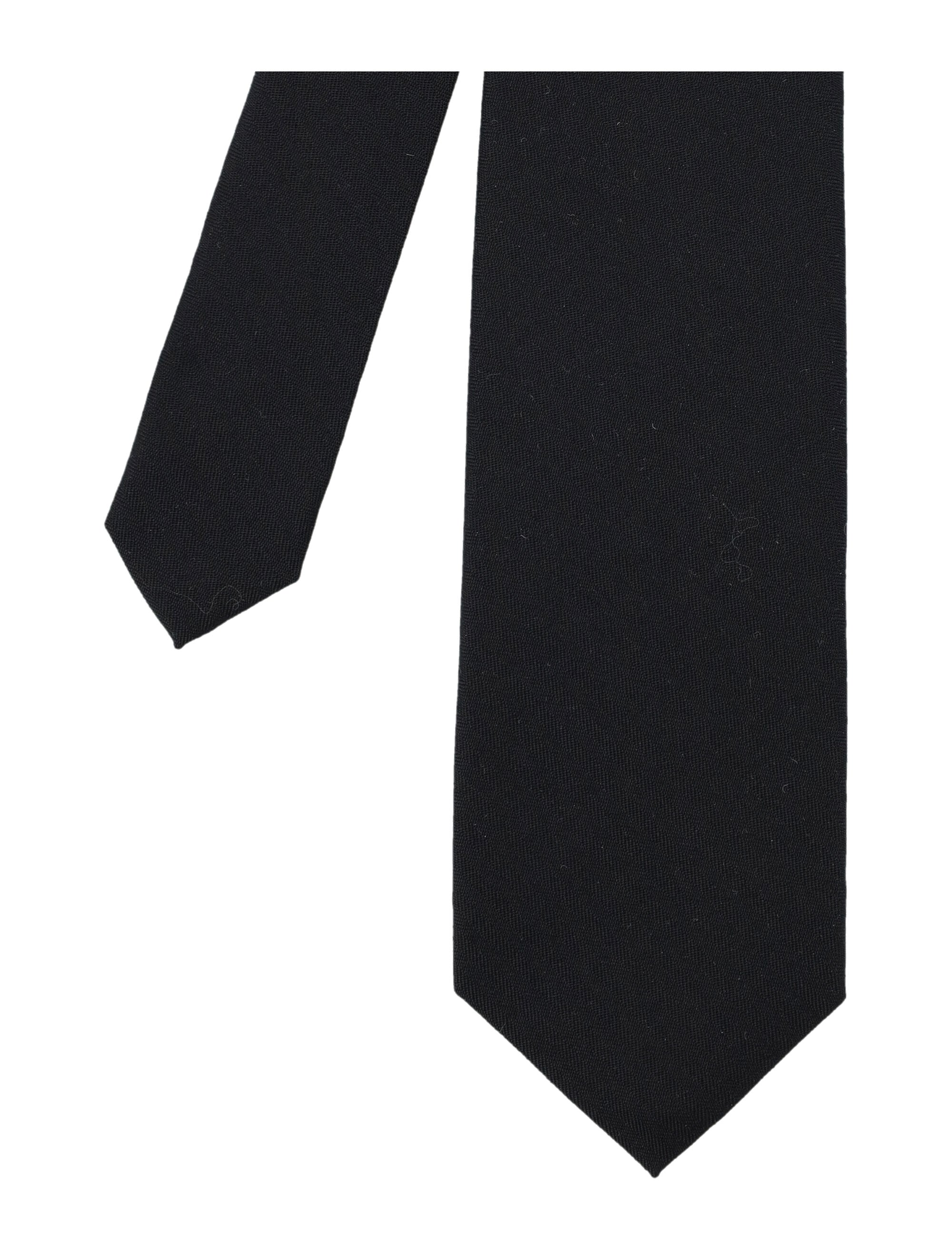 AURALEE Herringbone Wool Tie for Men