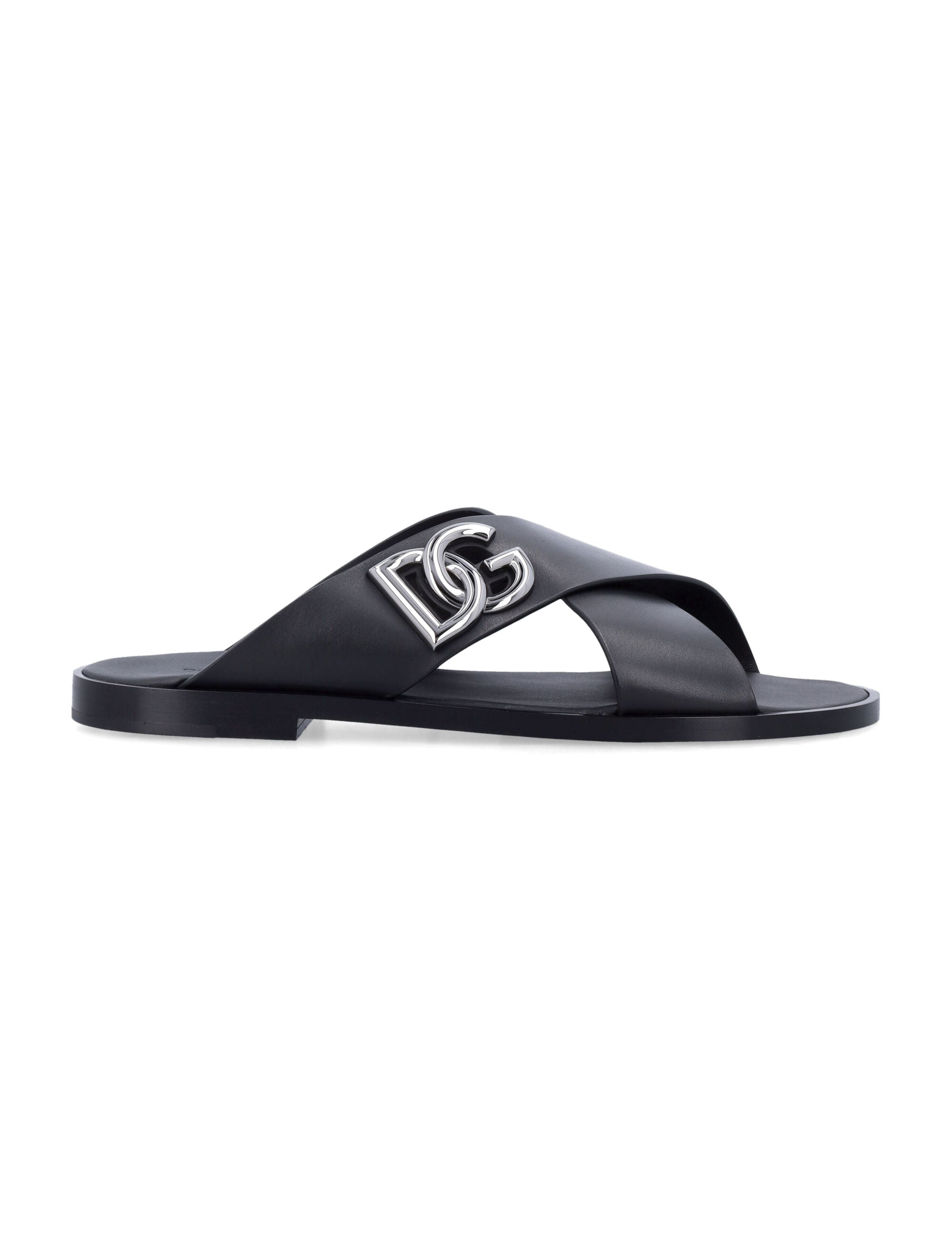 DOLCE & GABBANA Premium Leather Slippers for Men