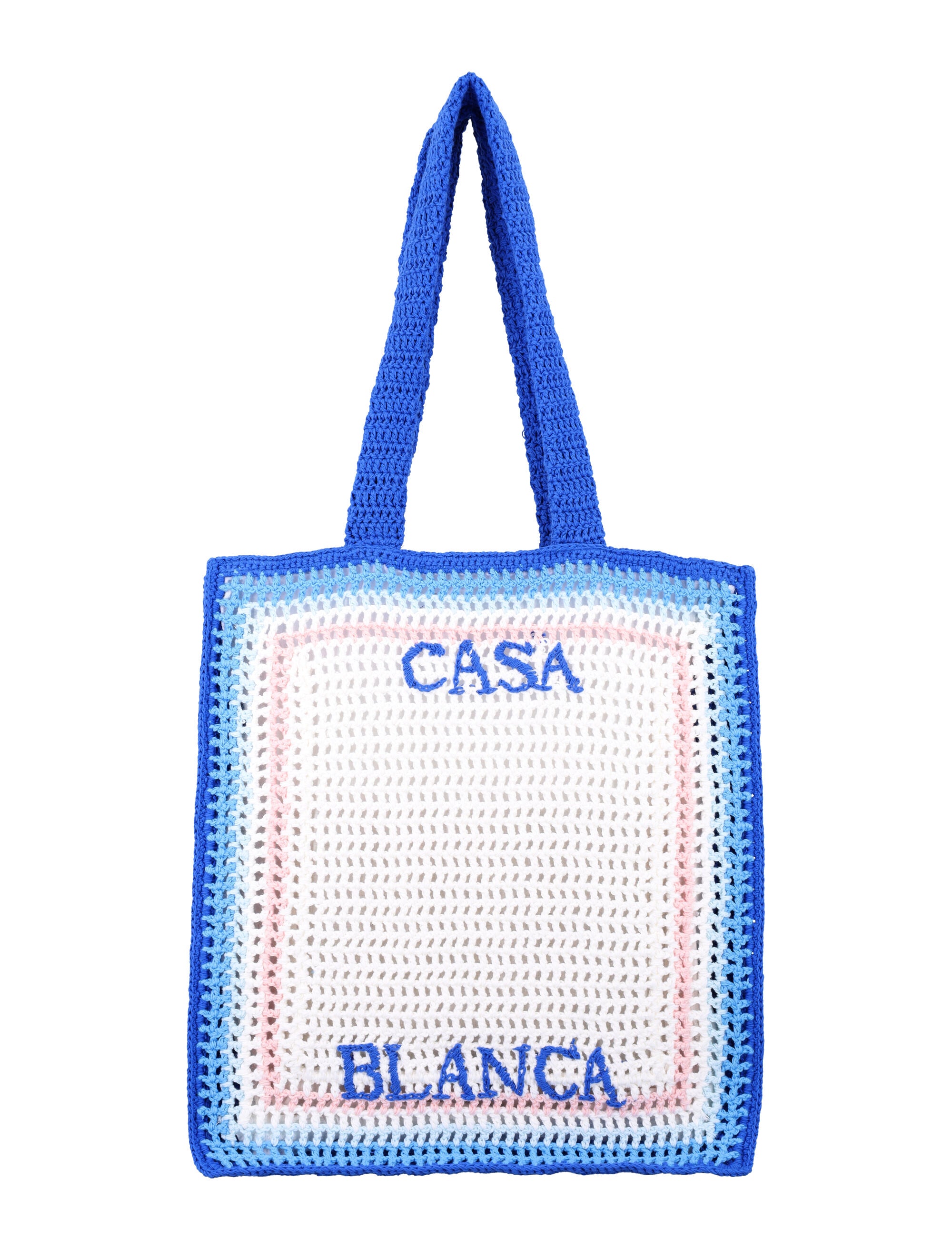 CASABLANCA Crochet Handbag 38 cm x 33.5 cm x 8 cm