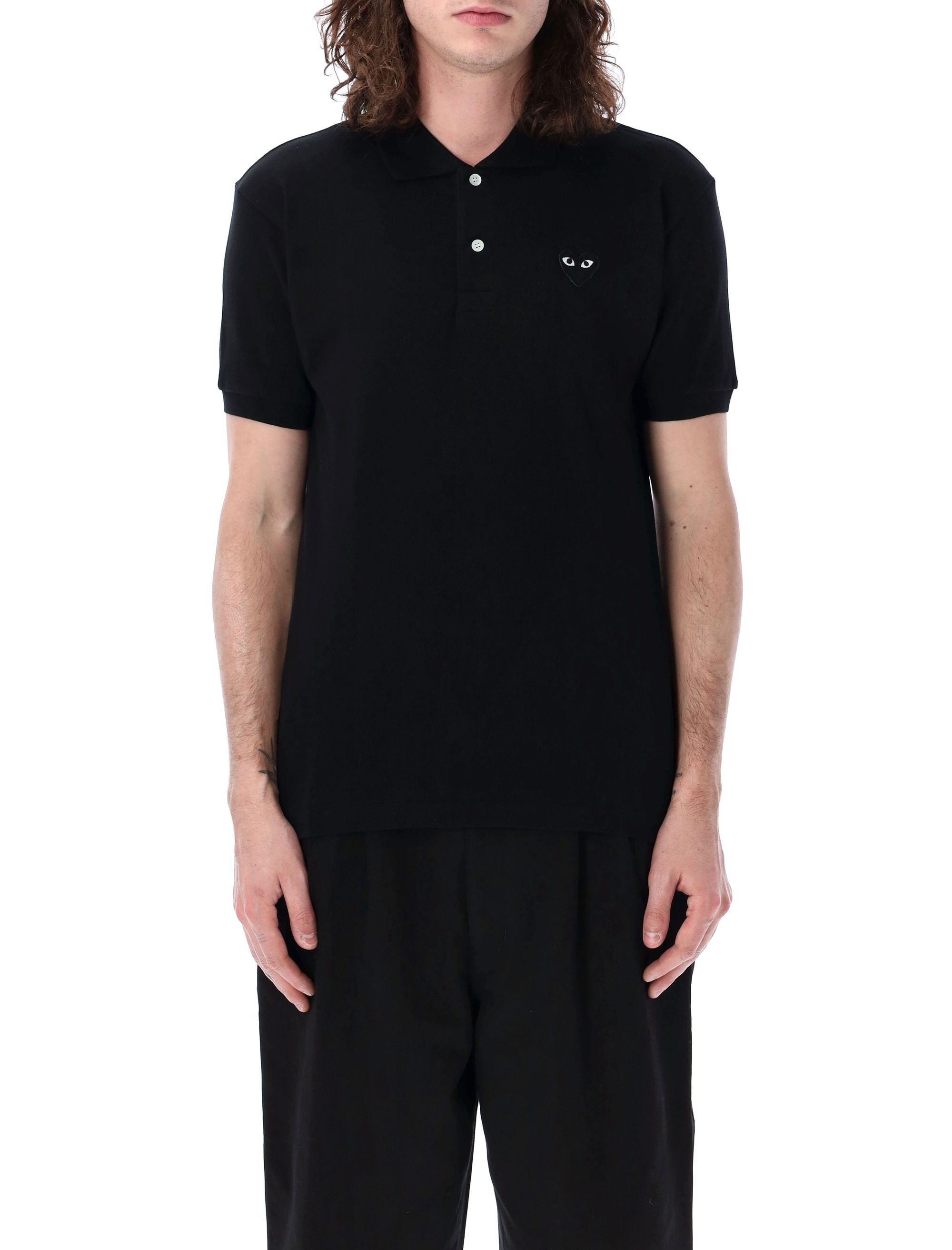 COMME DES GARÇONS PLAY Heart Patch Polo Shirt - Short Sleeve for Men