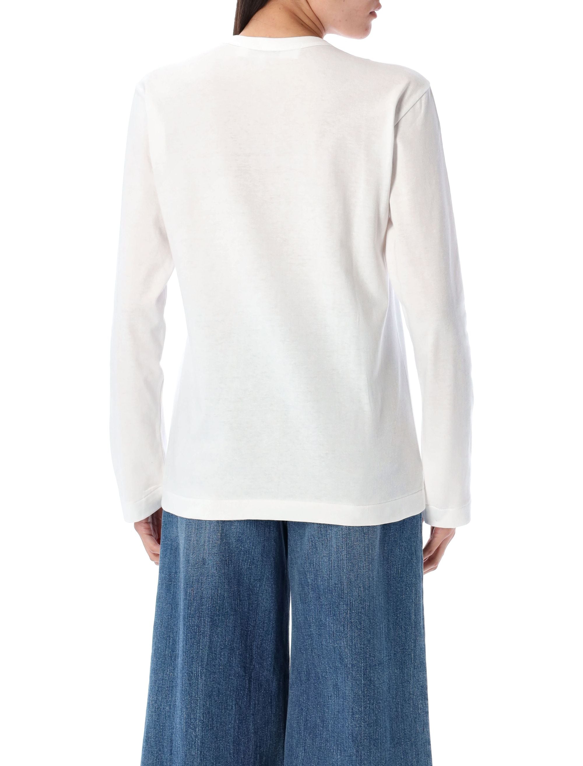 COMME DES GARÇONS PLAY Double Heart Long Sleeve Tee - Men's