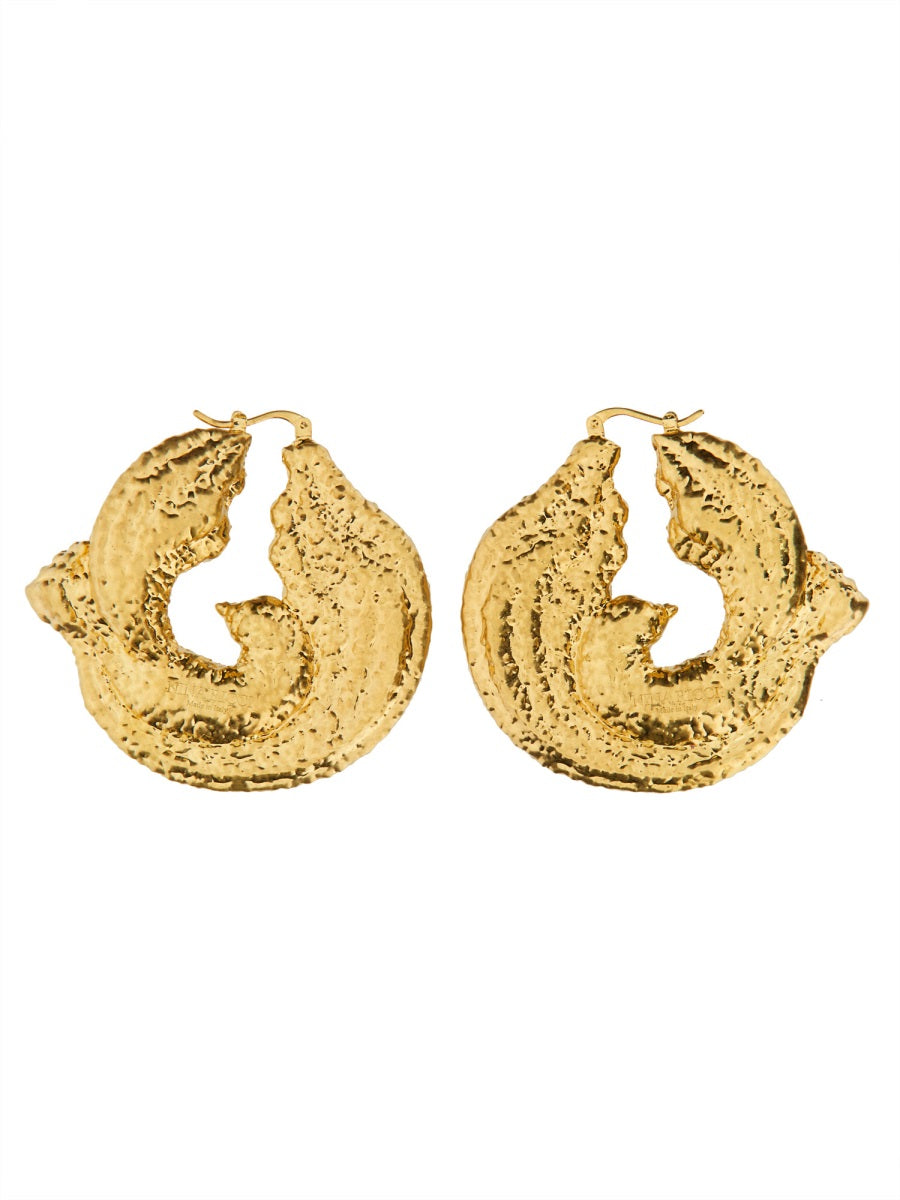 NINA RICCI Twisted Earrings - Women's Gold Style