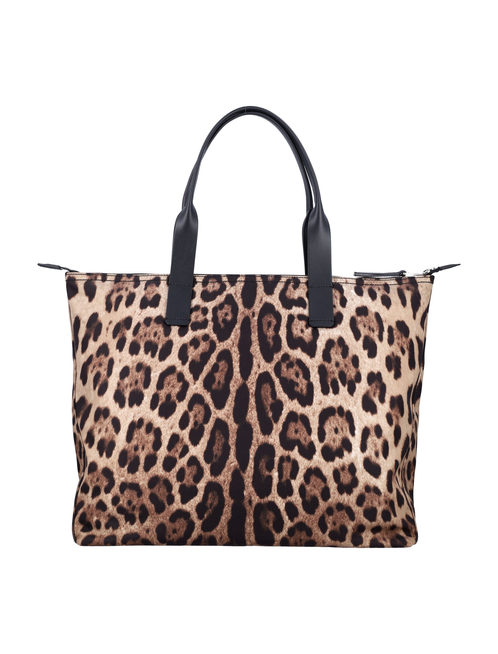 DOLCE & GABBANA Leopard Print Nylon Shopper Bag - 34cm x 41cm x 13cm