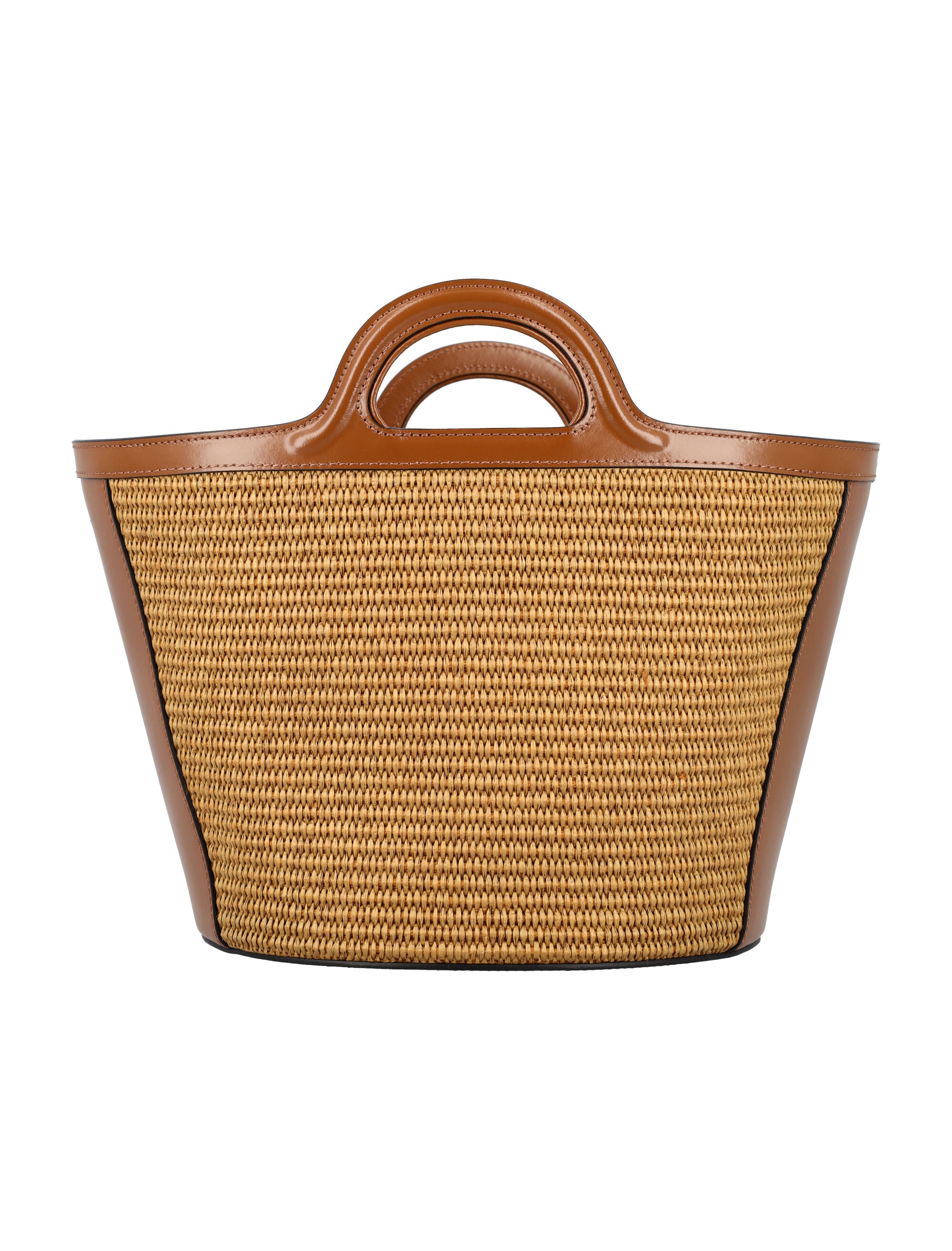 MARNI Mini Tropicalia Handbag - Leather and Raffia