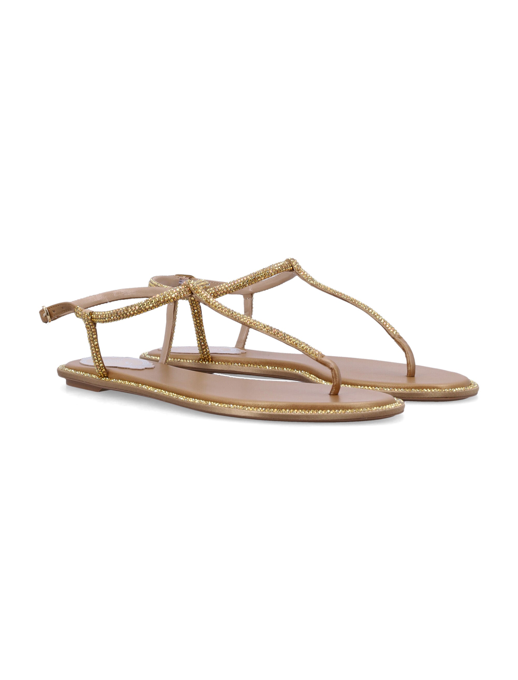 RENE CAOVILLA Crystal-Embellished Thong Sandals