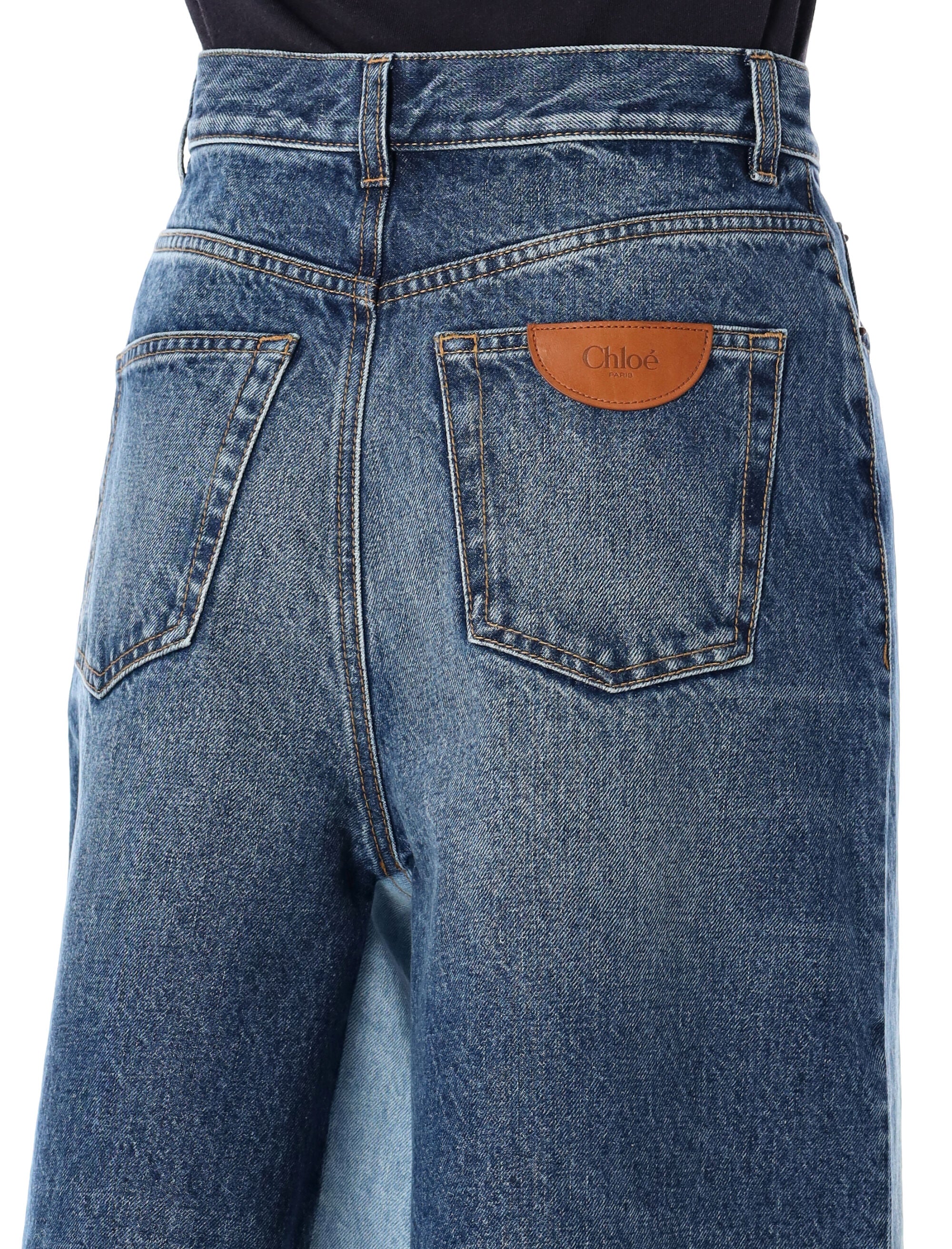 CHLOÉ Patchwork Bermuda Shorts - Women’s High-Waisted Design, Size 36