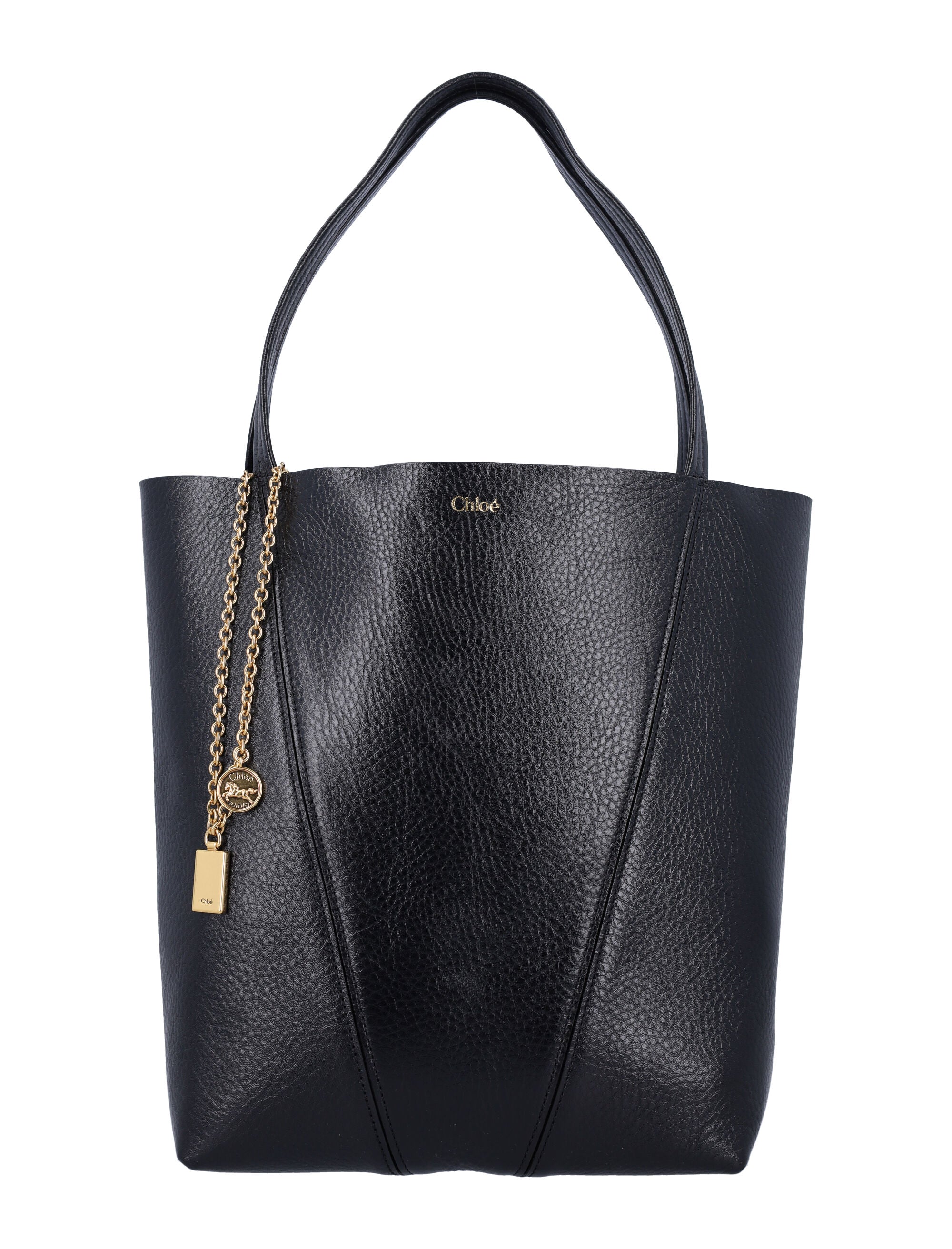 CHLOÉ Medium Grained Leather Tote Handbag