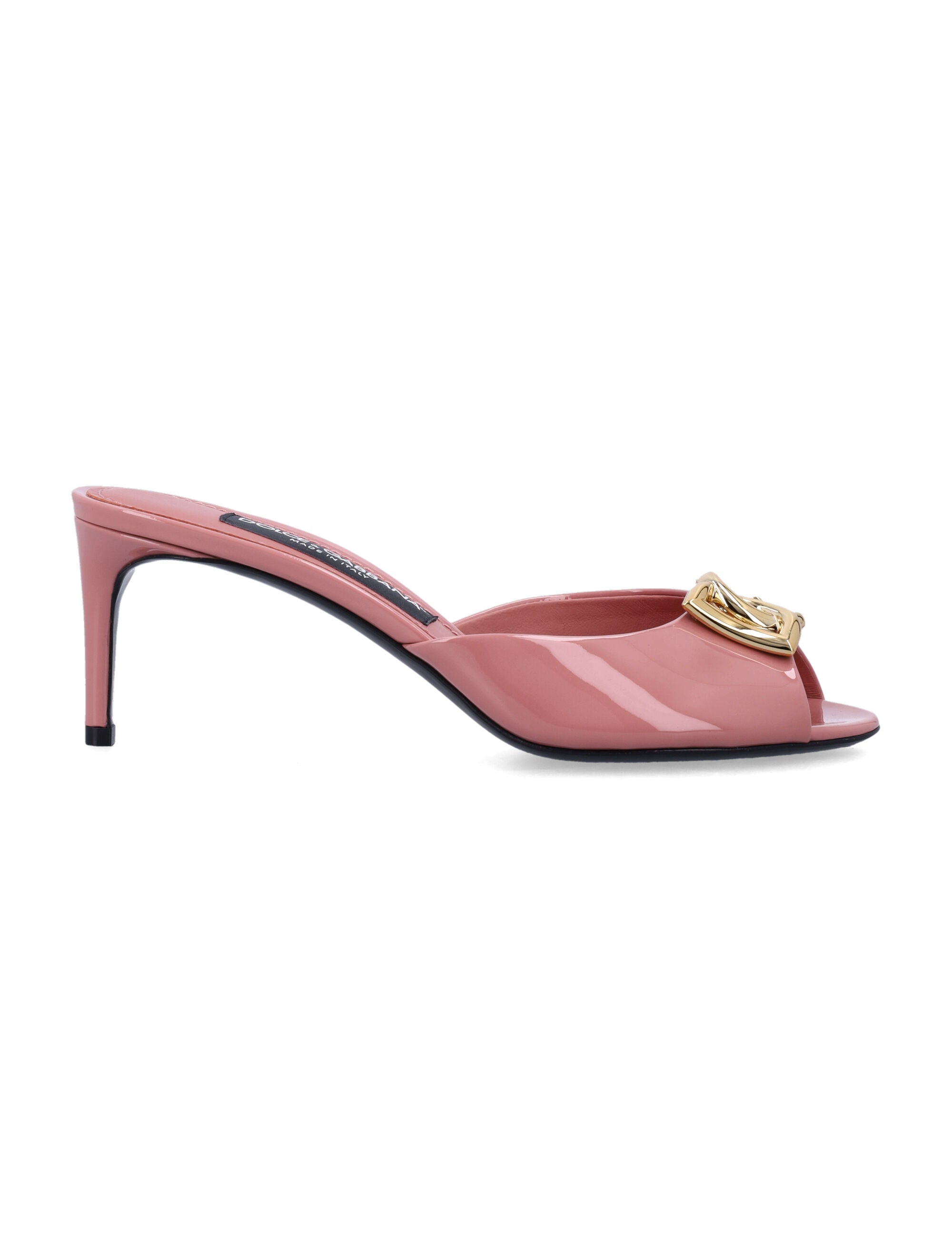 DOLCE & GABBANA Leather Keira Flat Sandals for Women
