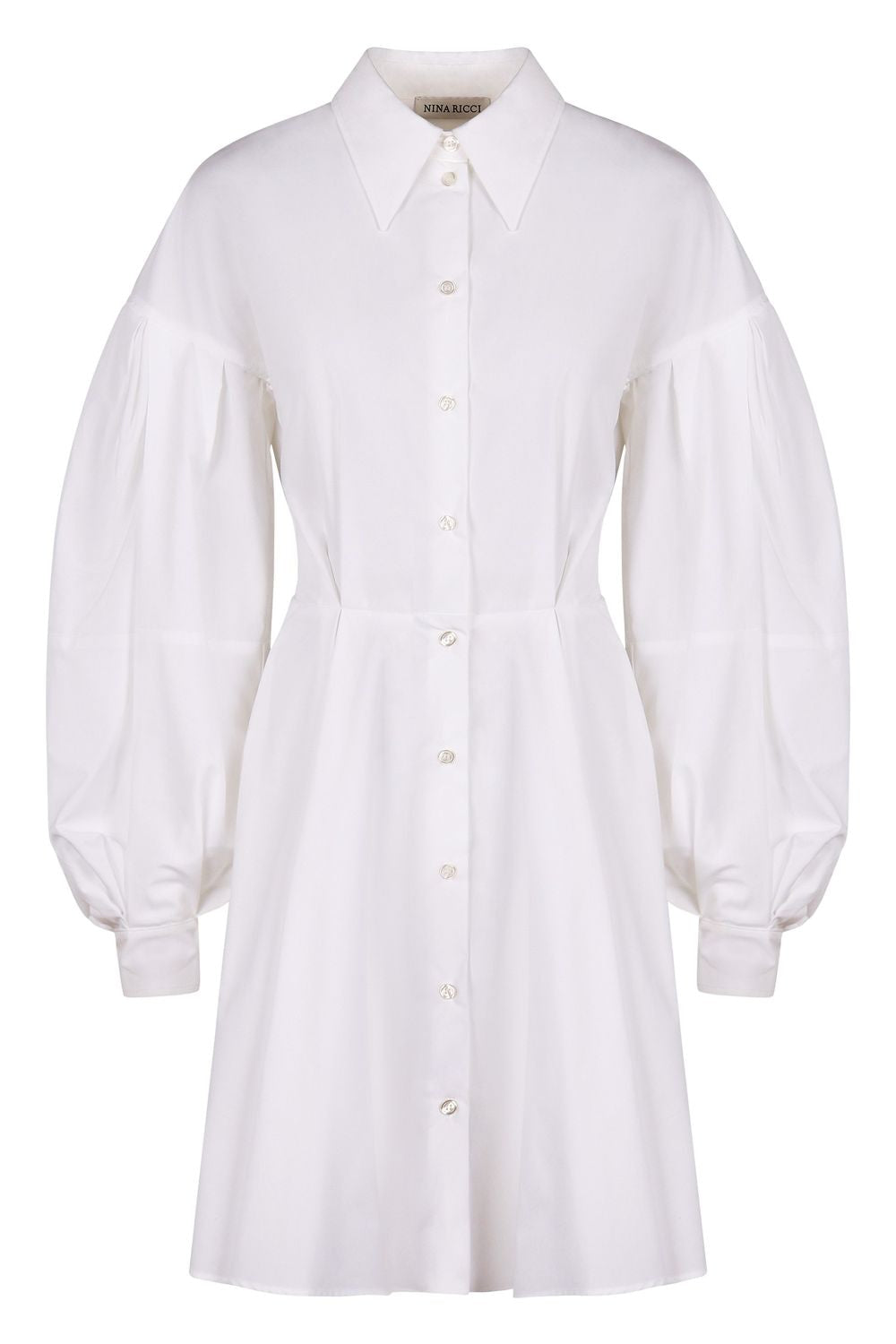 NINA RICCI Women's Balloon Sleeve Shirtdress