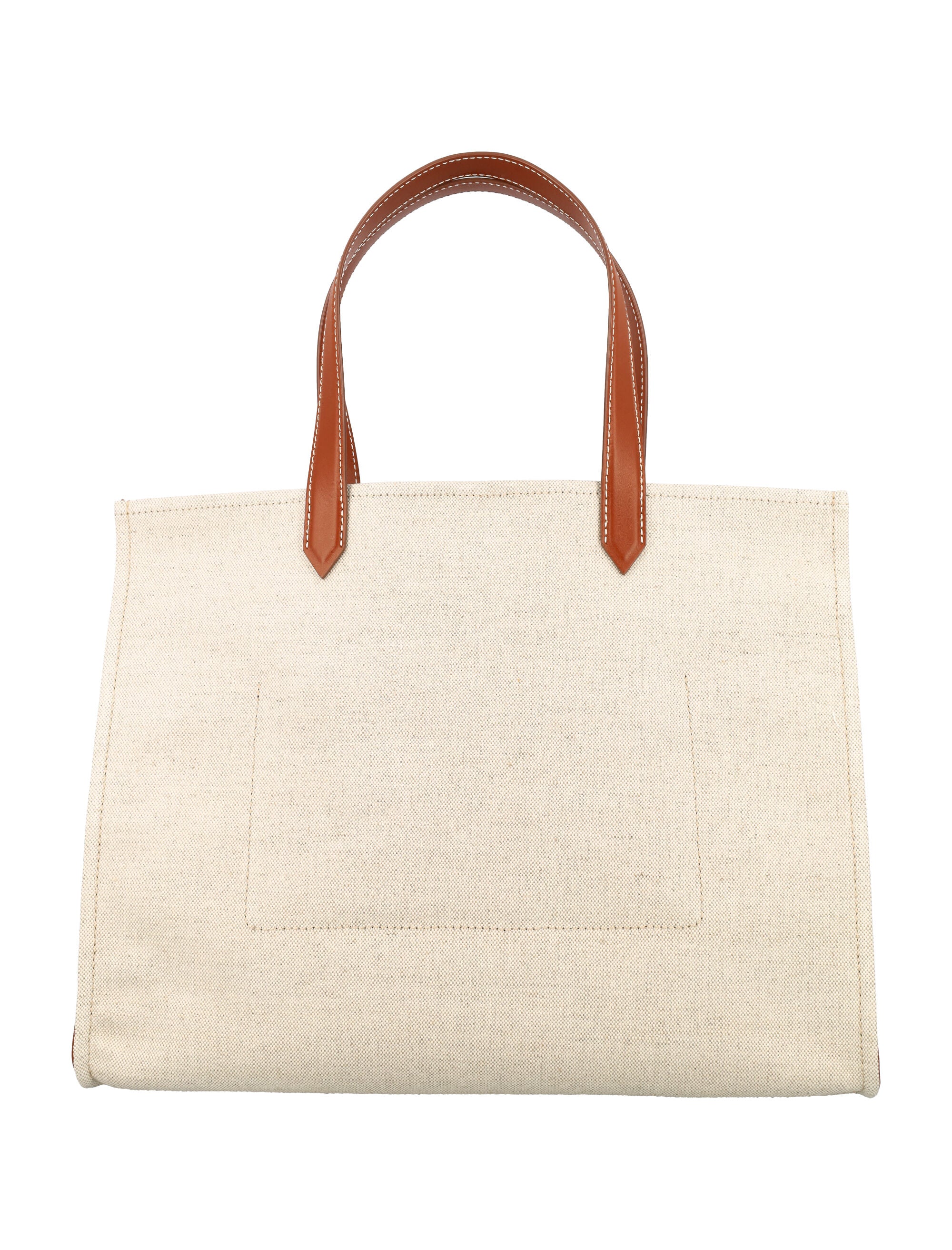 BALMAIN Medium Canvas Shopping Handbag