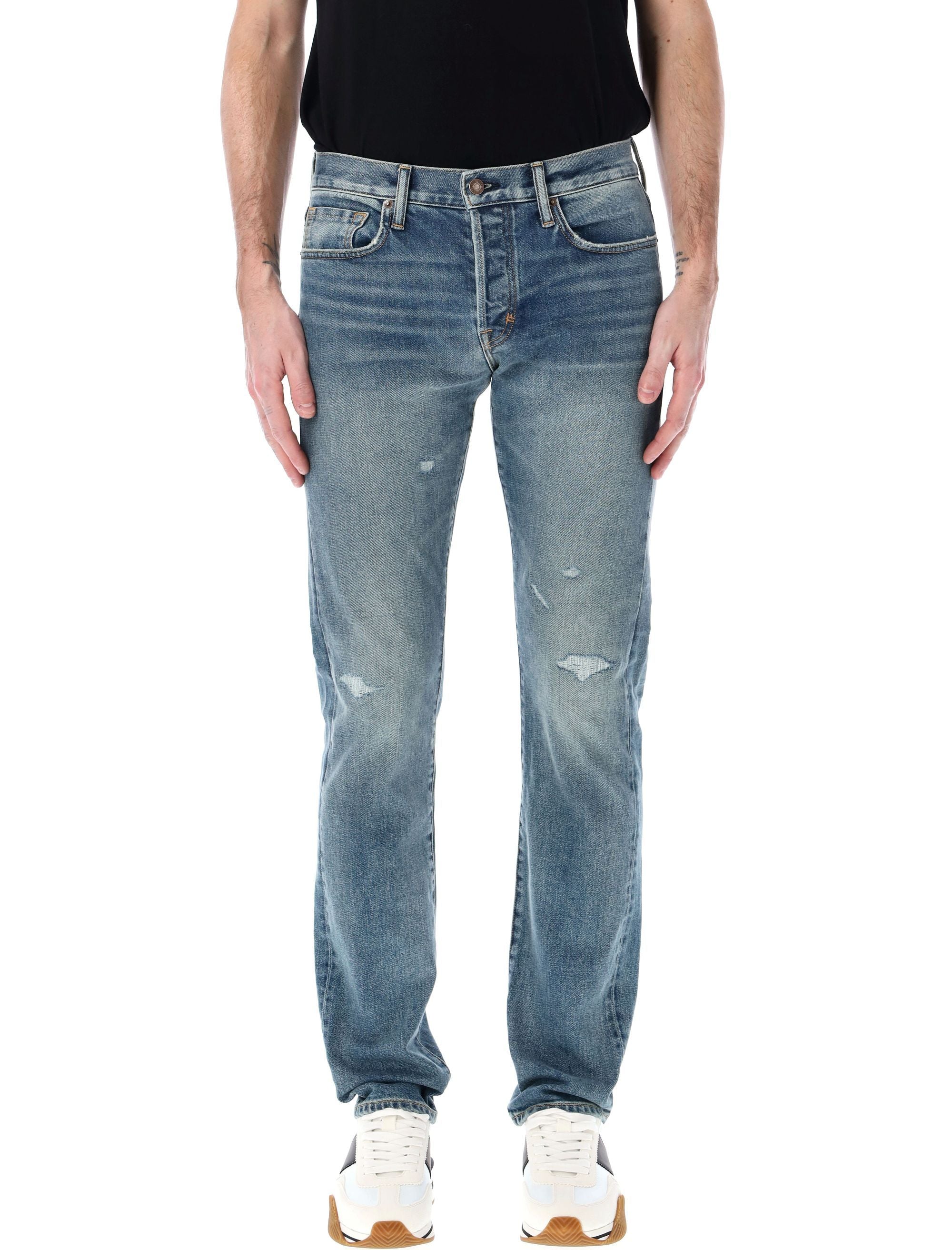 TOM FORD Straight Fit Repaired Denim Pants - Size 32
