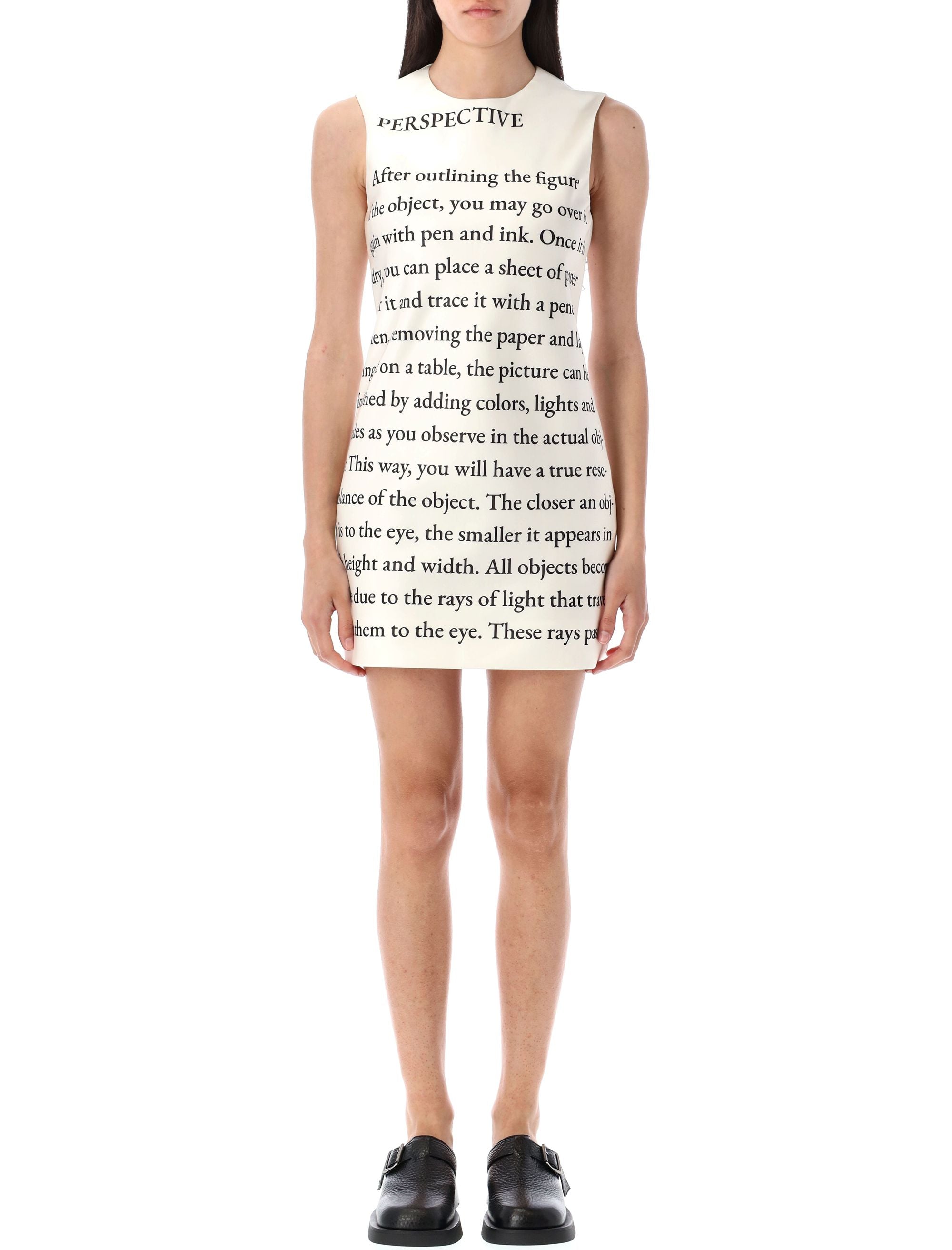 JW ANDERSON Text Print Mini Shift Dress - Size 8