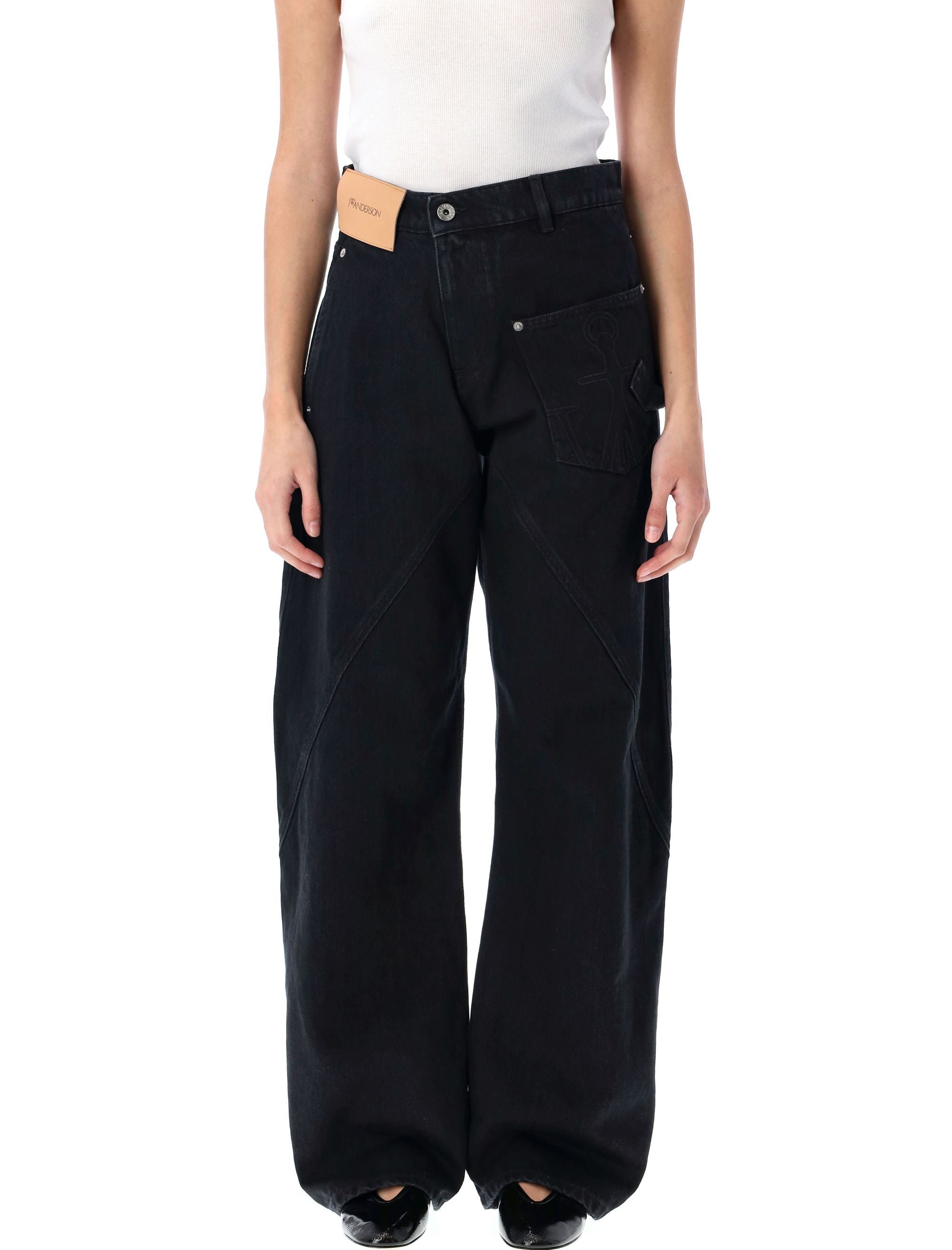 JW ANDERSON Wide-Leg Twisted Workwear Jeans - Women
