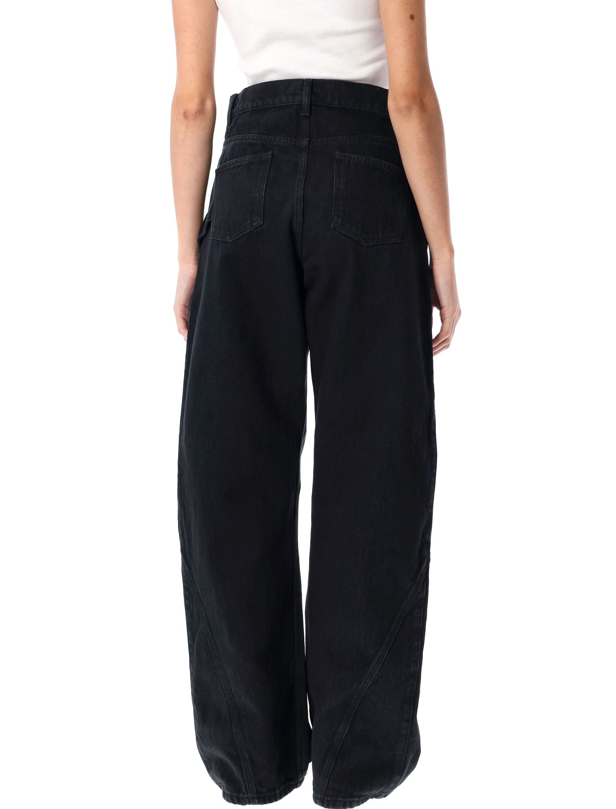 JW ANDERSON Wide-Leg Twisted Workwear Jeans - Women