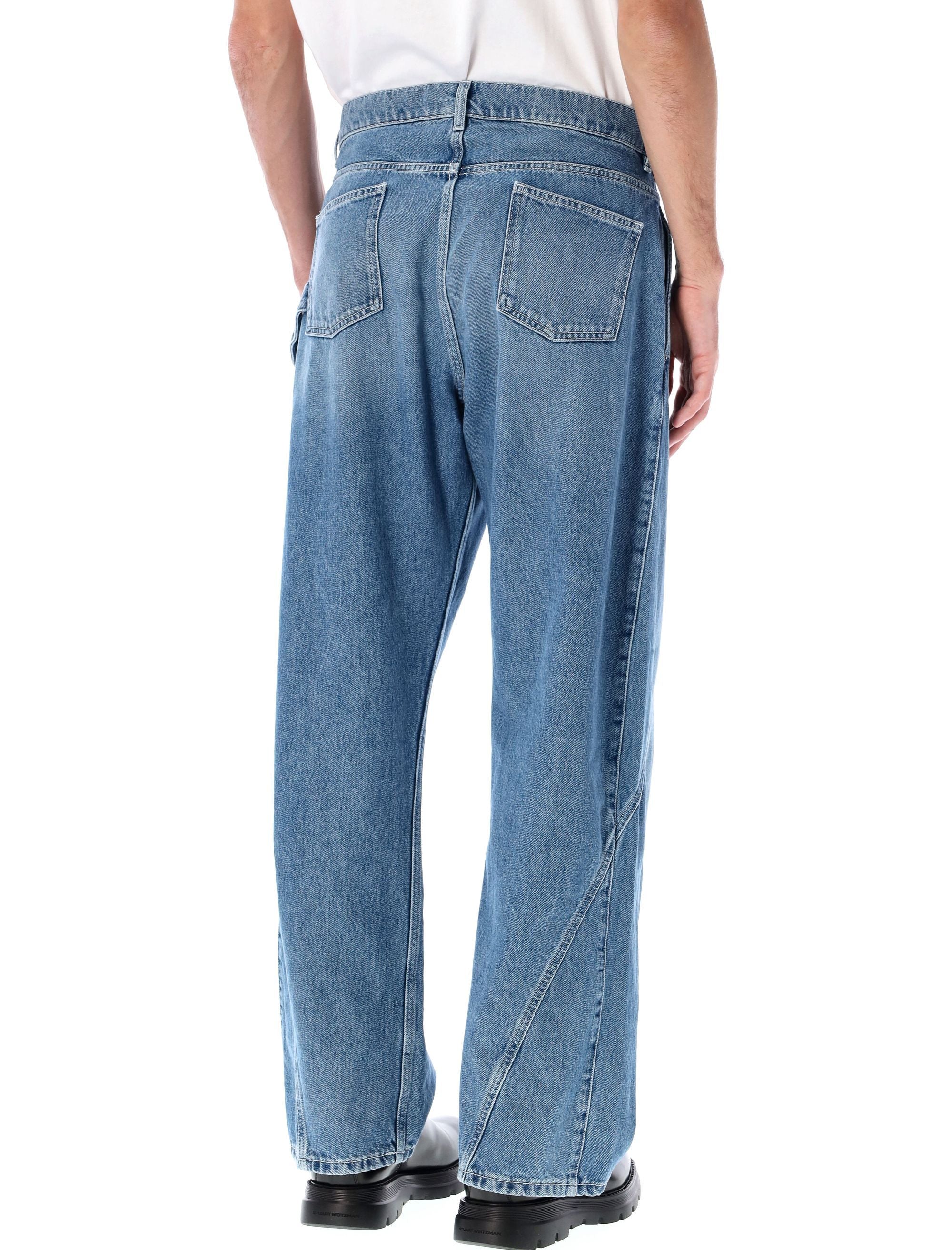 JW ANDERSON Relaxed Fit Twisted Workwear Denim Pants - Size 32